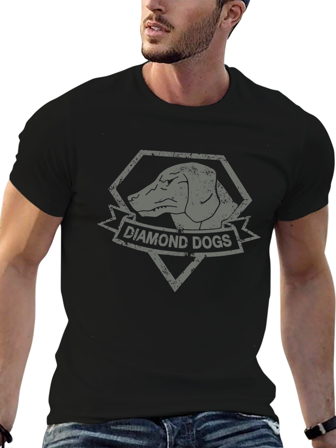 Black Diamond Dogs Graphic T-Shirt - Black view 6