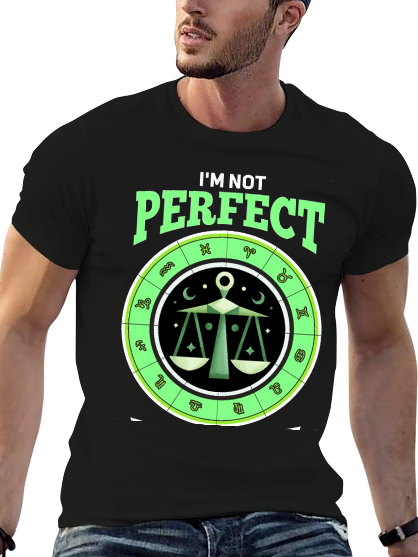 Libra Zodiac T-Shirt: I'm Not Perfect Horoscope Tee - 6