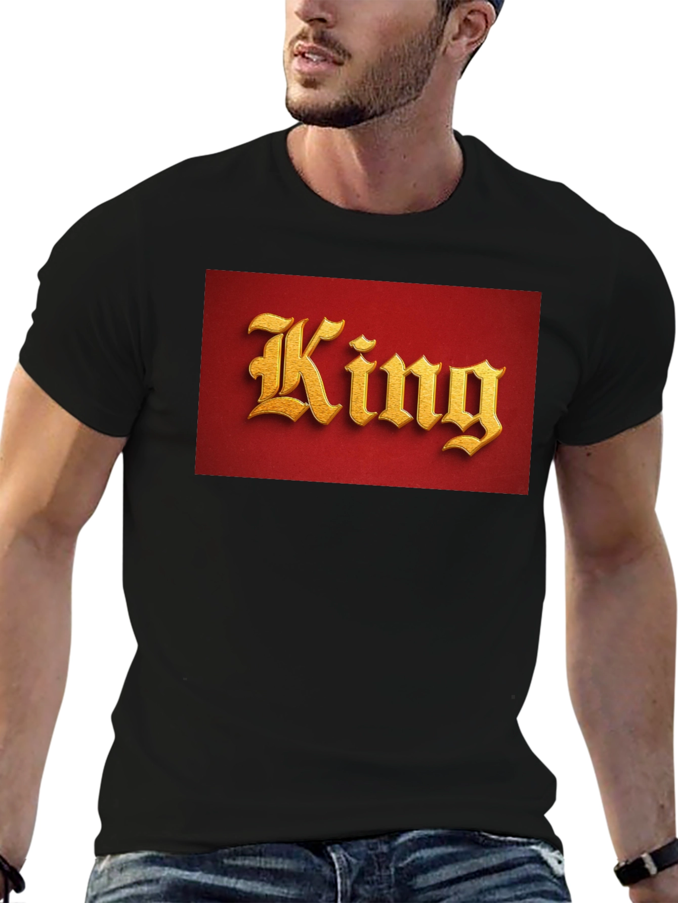 Black King Graphic T-Shirt - Regal Style view 6
