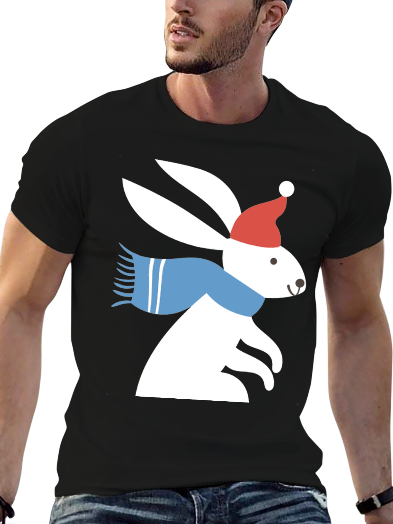 Festive Bunny Graphic Tee - 6