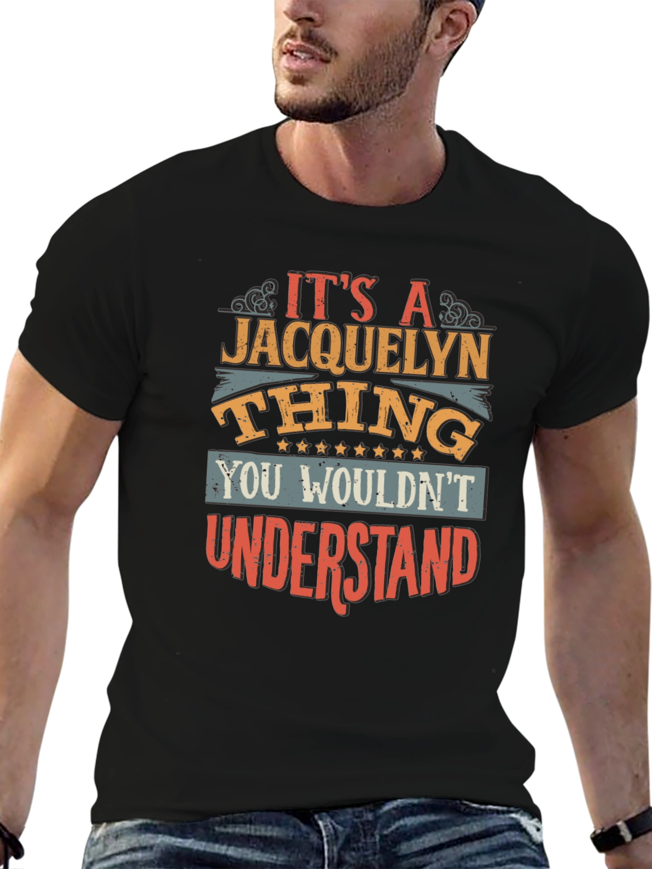 Black It's A Jacquelyn Thing Graphic T-Shirt view 6