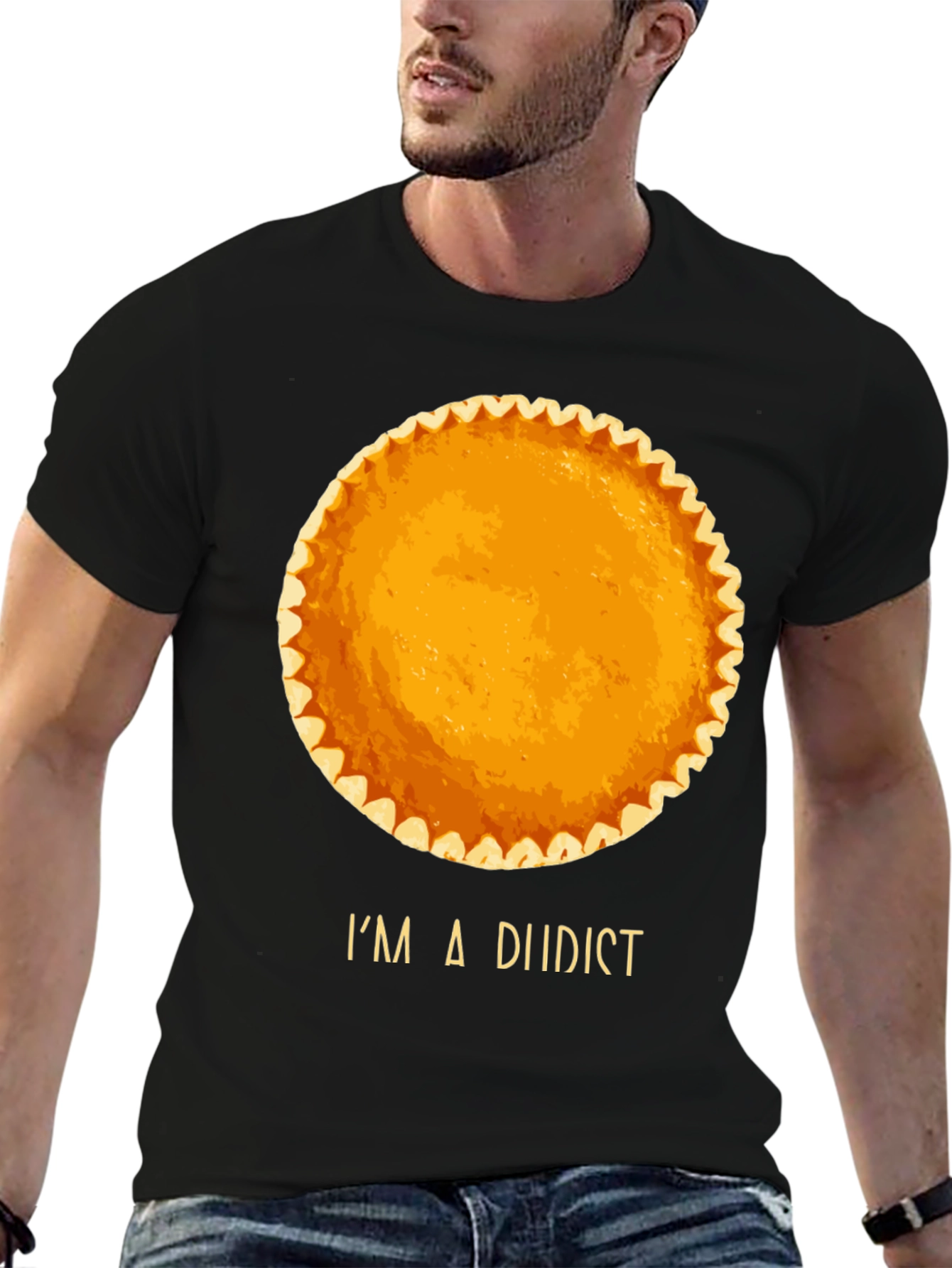 Black I'm a Diidist Pumpkin Pie T-Shirt view 6