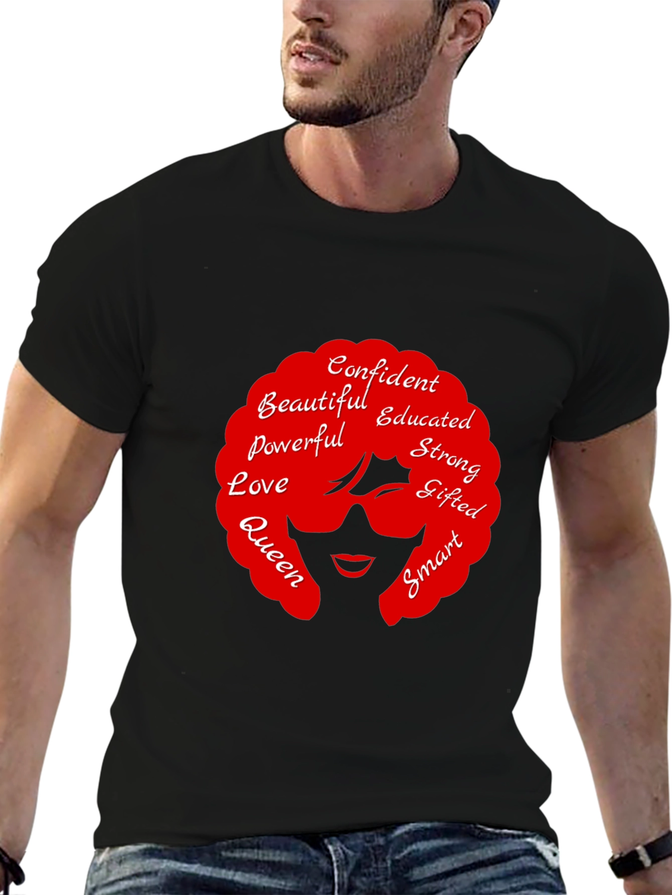 Black Empowered Woman T-Shirt: Confident, Educated & Strong view 6