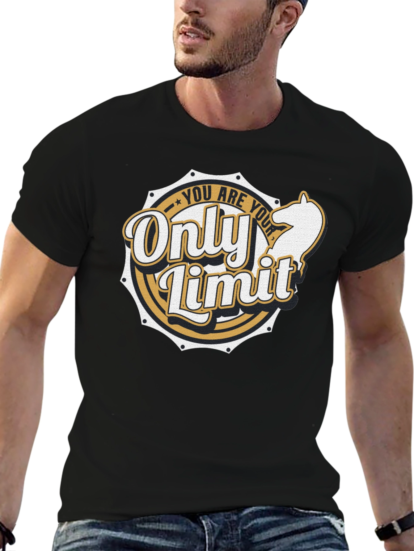 Black You Are Your Only Limit Graphic T-Shirt view 6
