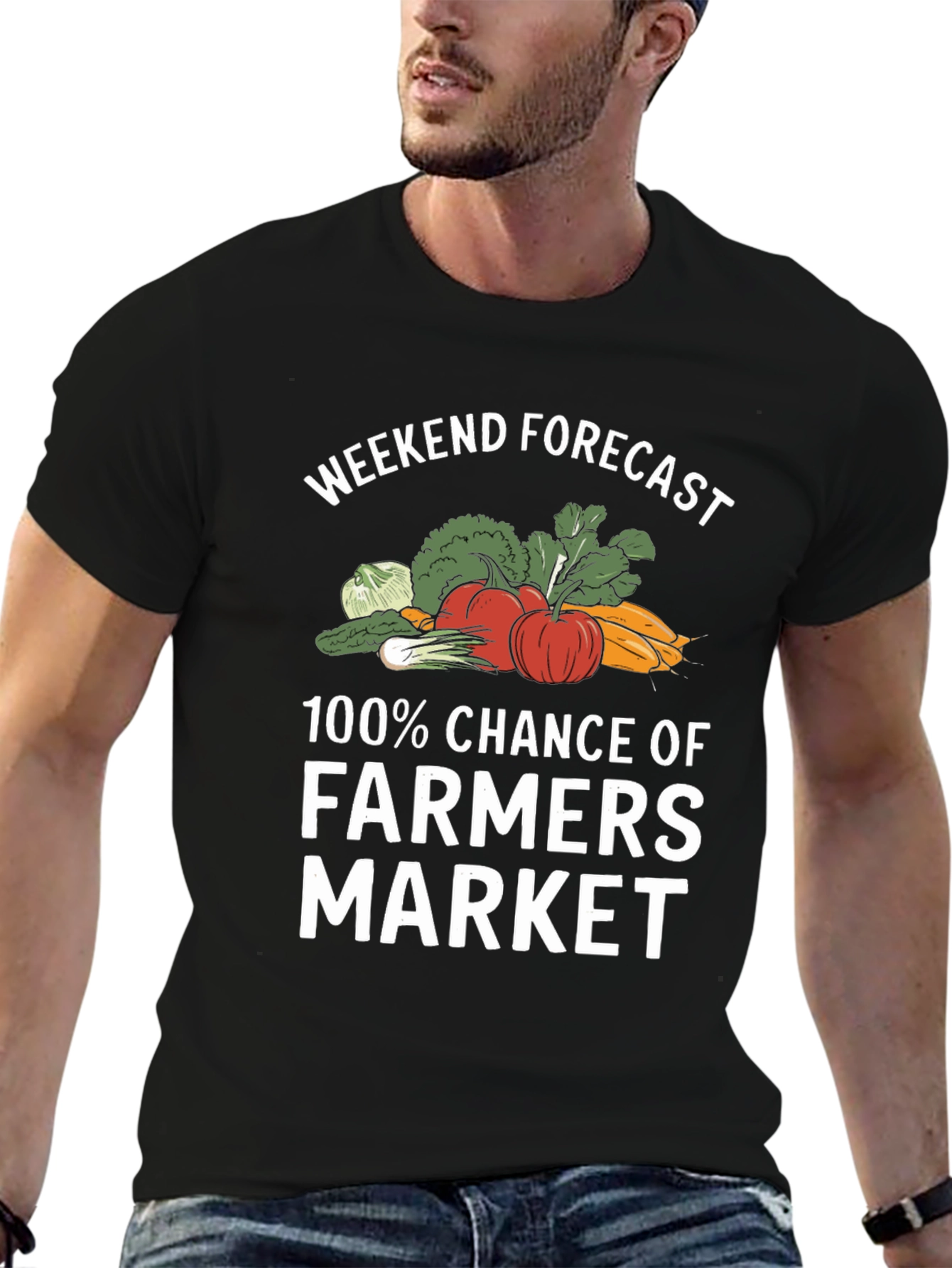 Black Farmer's Market Weekend T-Shirt view 6