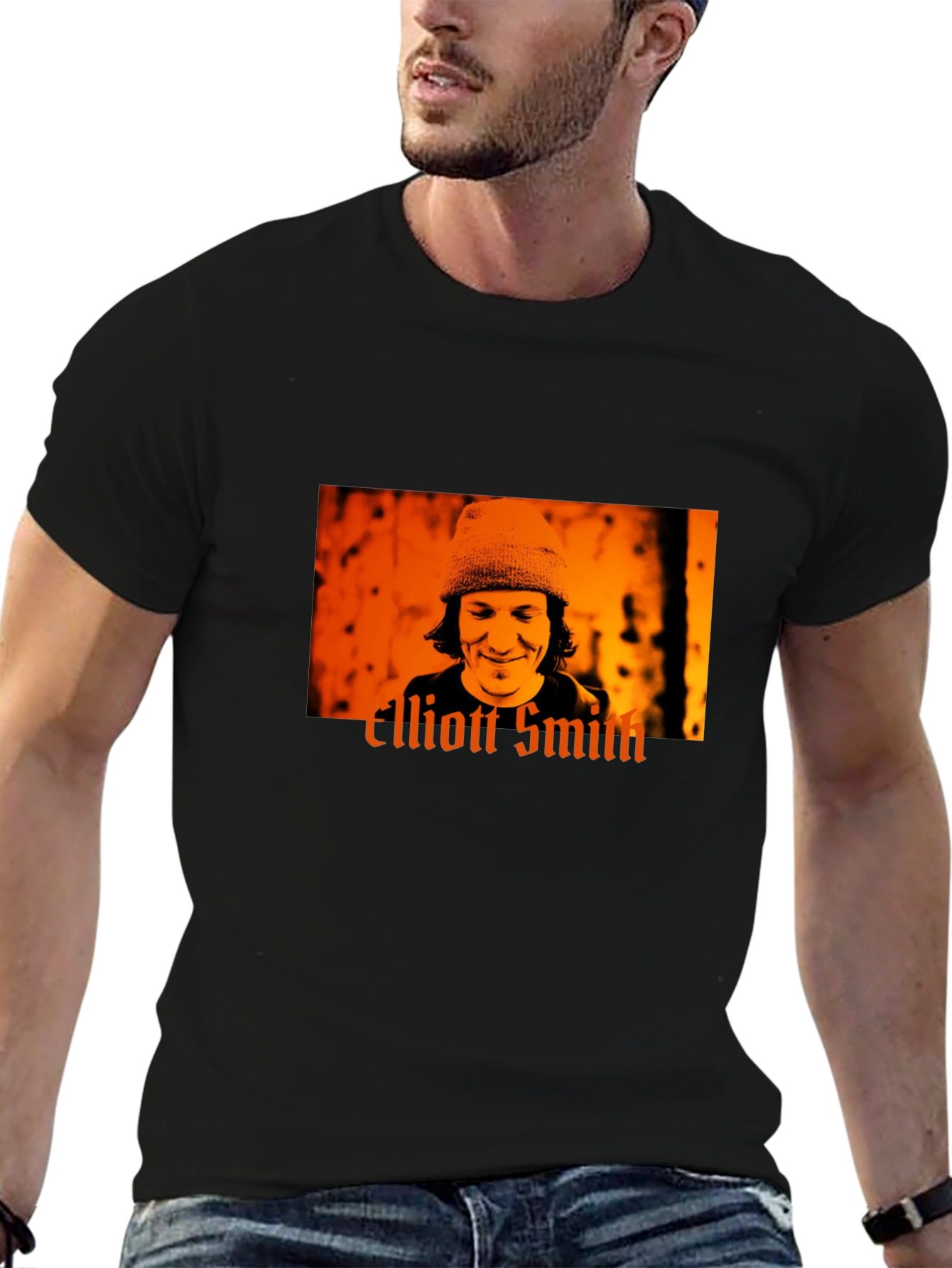Black Elliott Smith Graphic Tee view 6