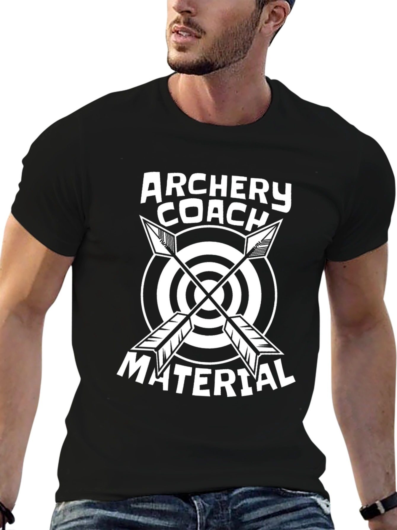 Black Archery Coach Material Black T-Shirt view 6