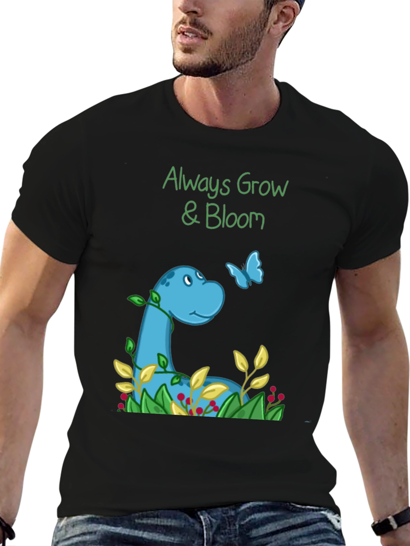 Black Always Grow & Bloom Graphic Tee view 6