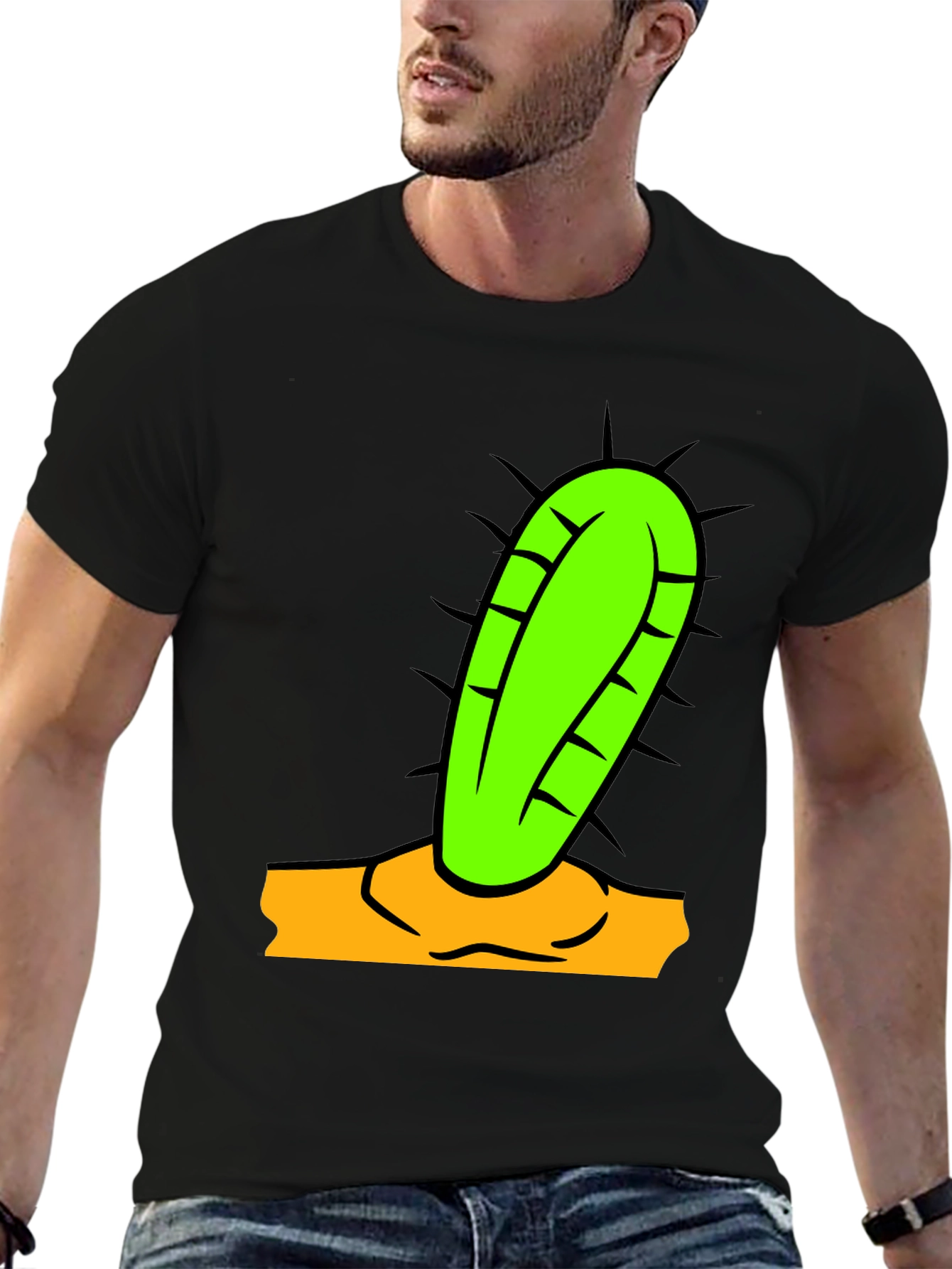 Cactus Graphic T-Shirt - Novelty Design - 6