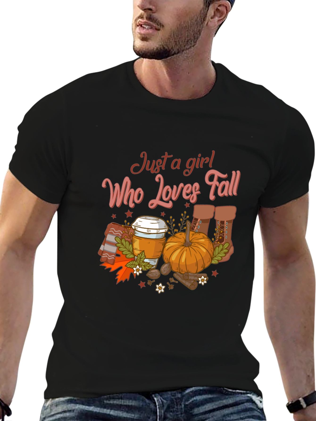 Just a Girl Who Loves Fall T-Shirt - 6