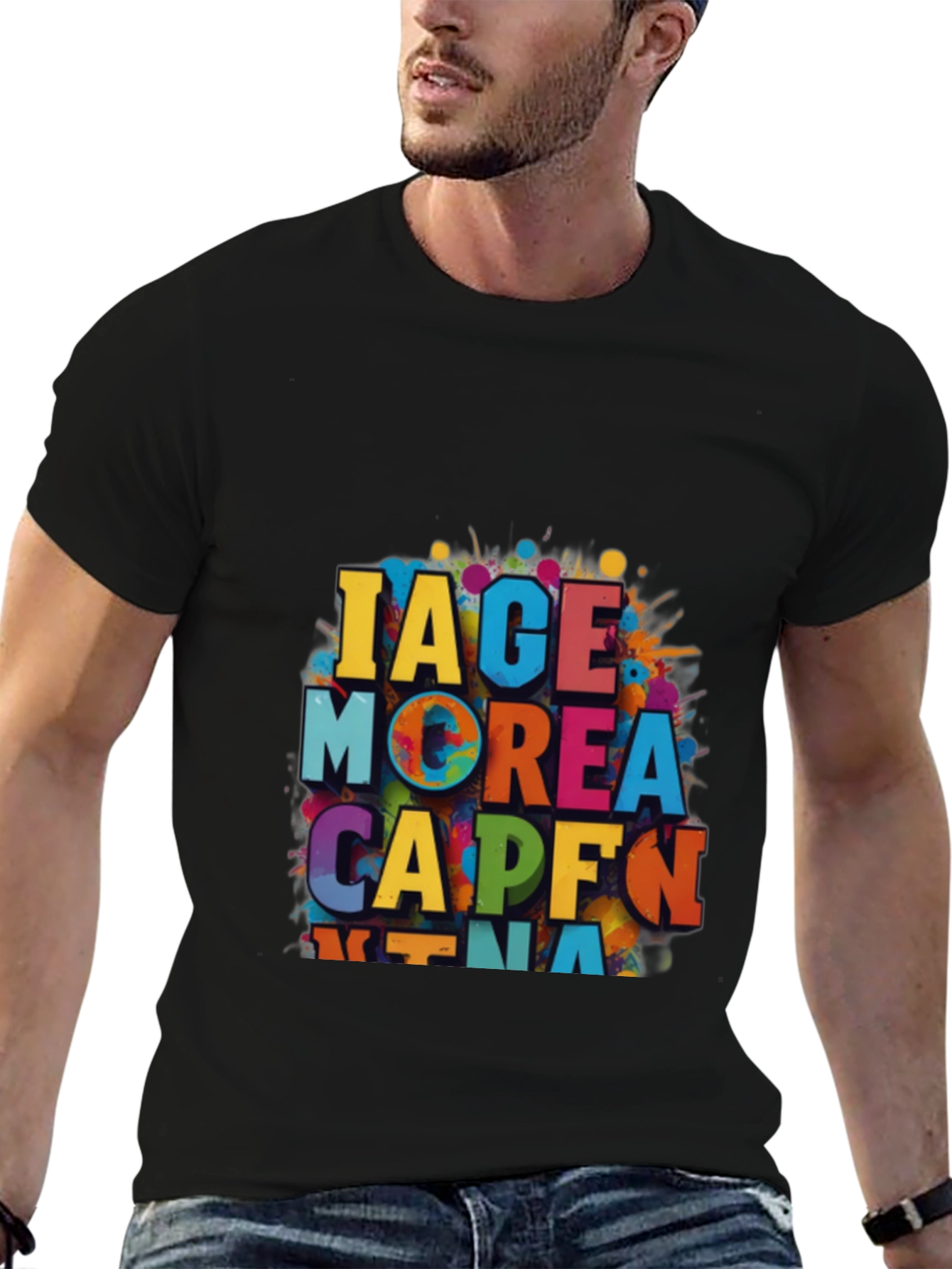 Black IACE MOREA CAPFN KTNA Graphic Tee view 6