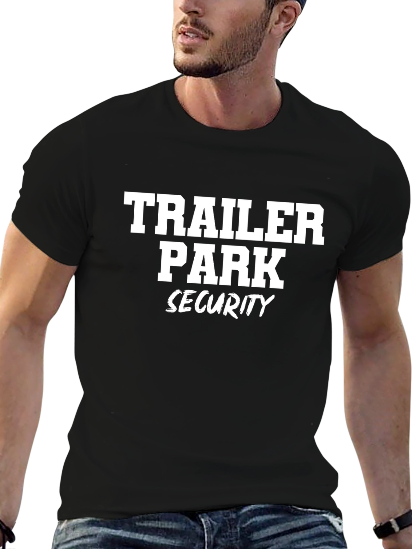 Black Trailer Park Security Black T-Shirt view 6
