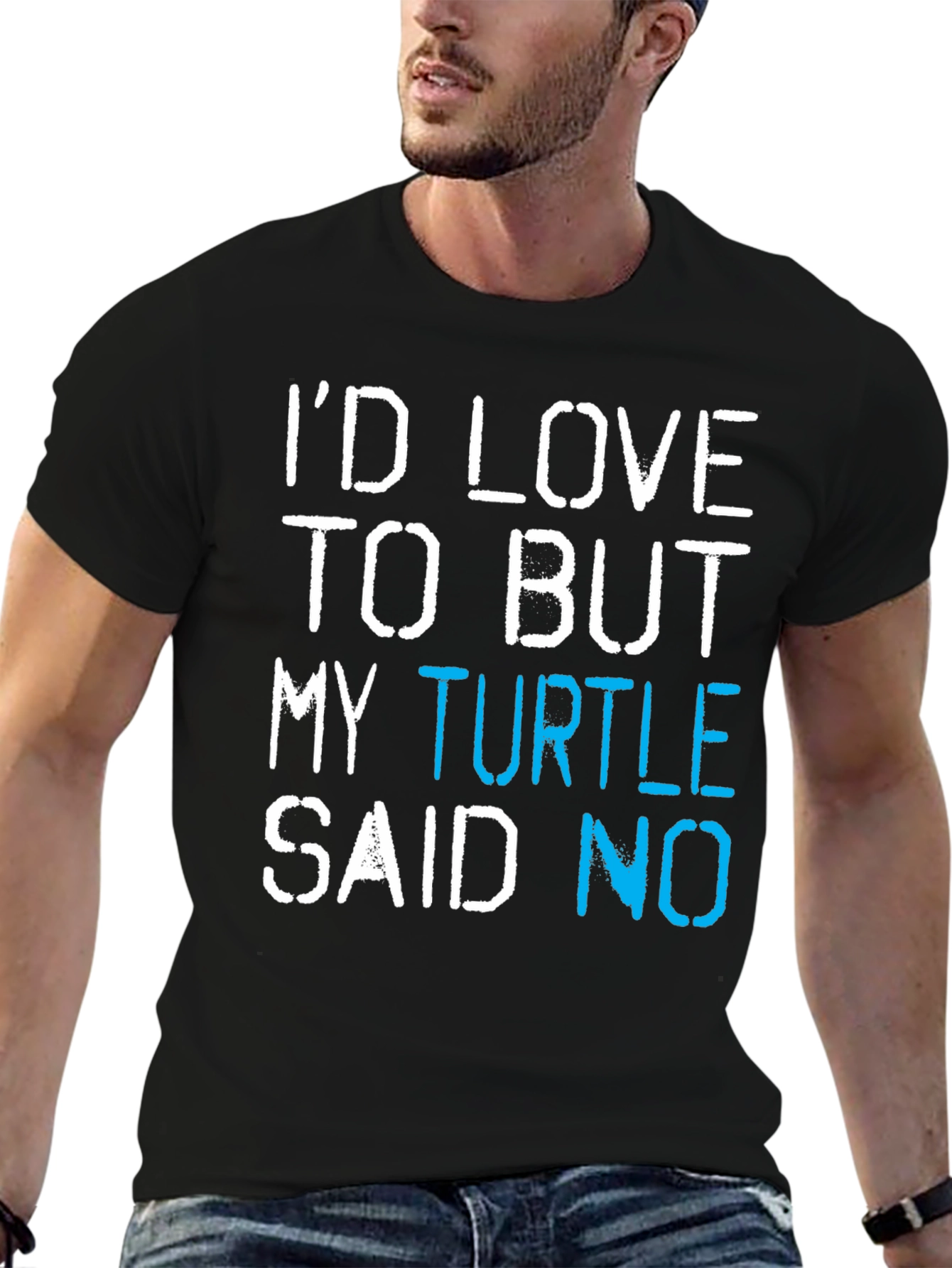 Black Turtle Said No Graphic T-Shirt view 6