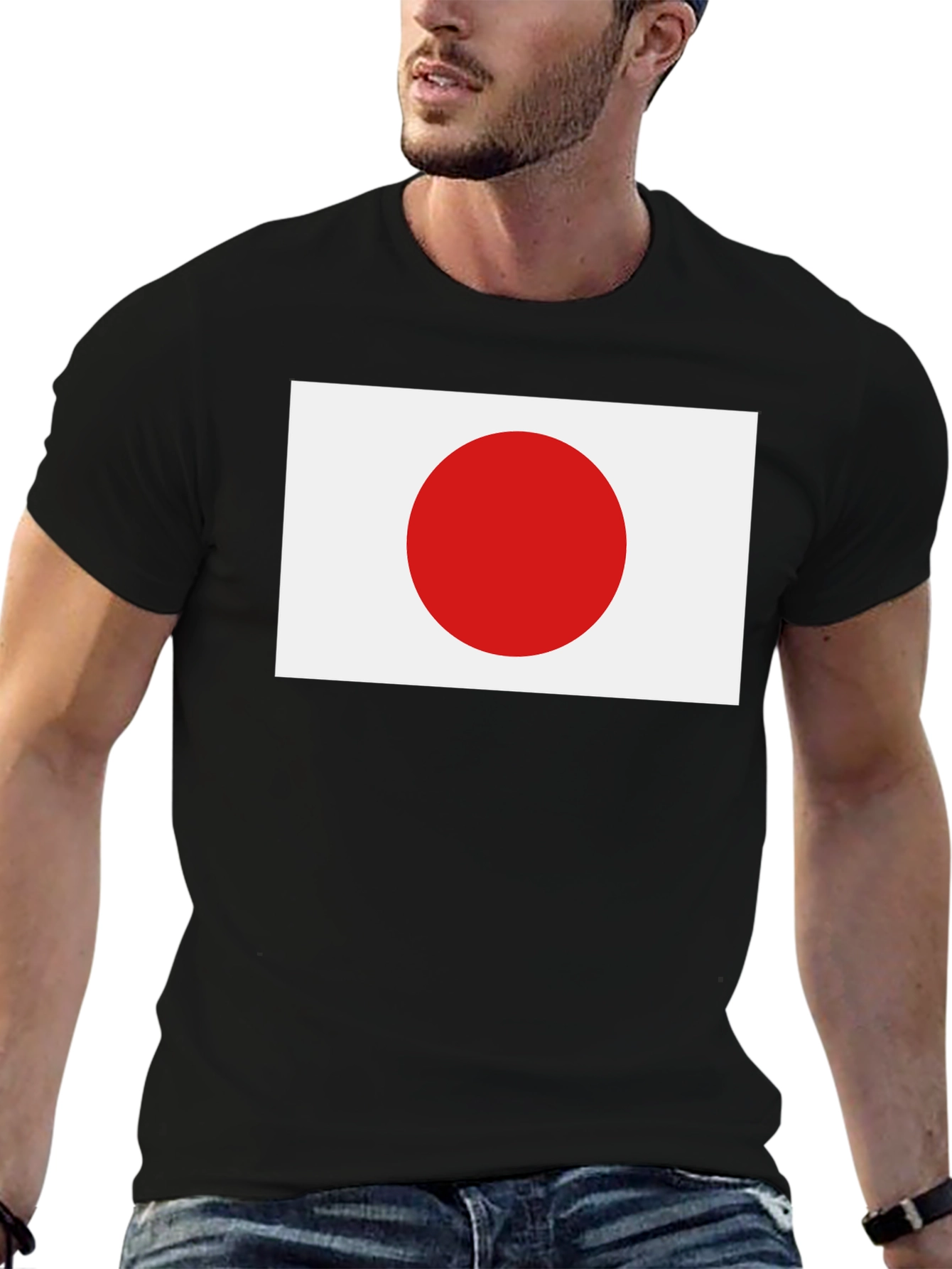 Black Japan Flag T-Shirt - Classic Patriotic Tee view 6
