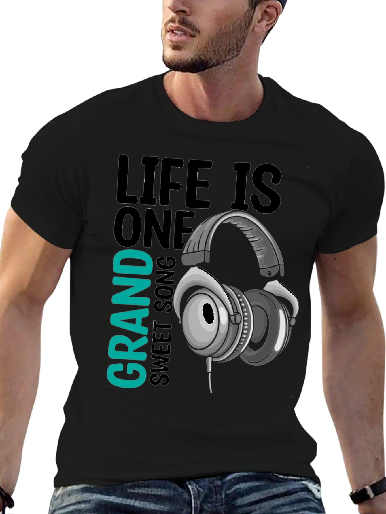 Black Life is One Grand Sweet Song Graphic Tee view 6