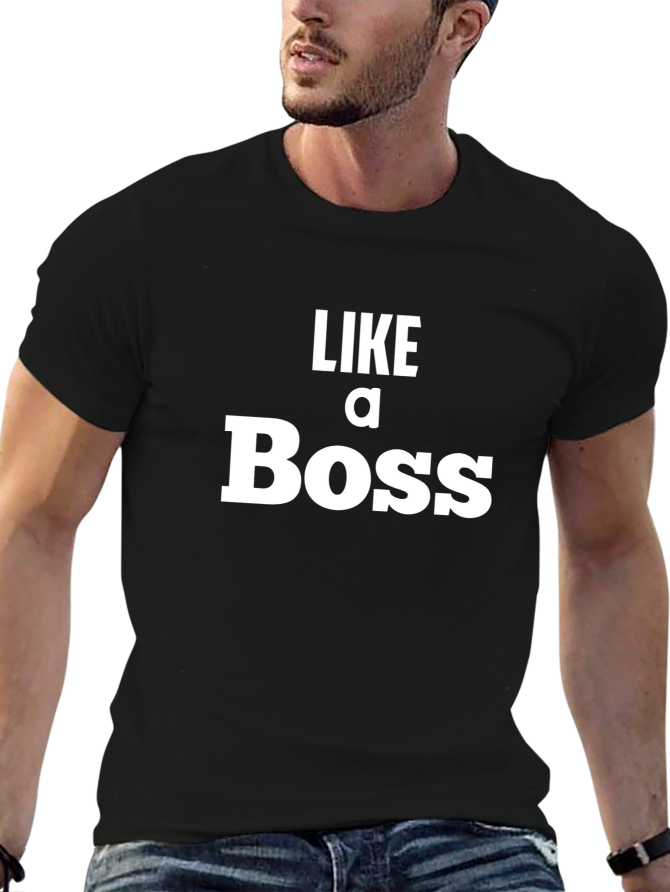 Black Like a Boss Graphic Tee - Black view 6