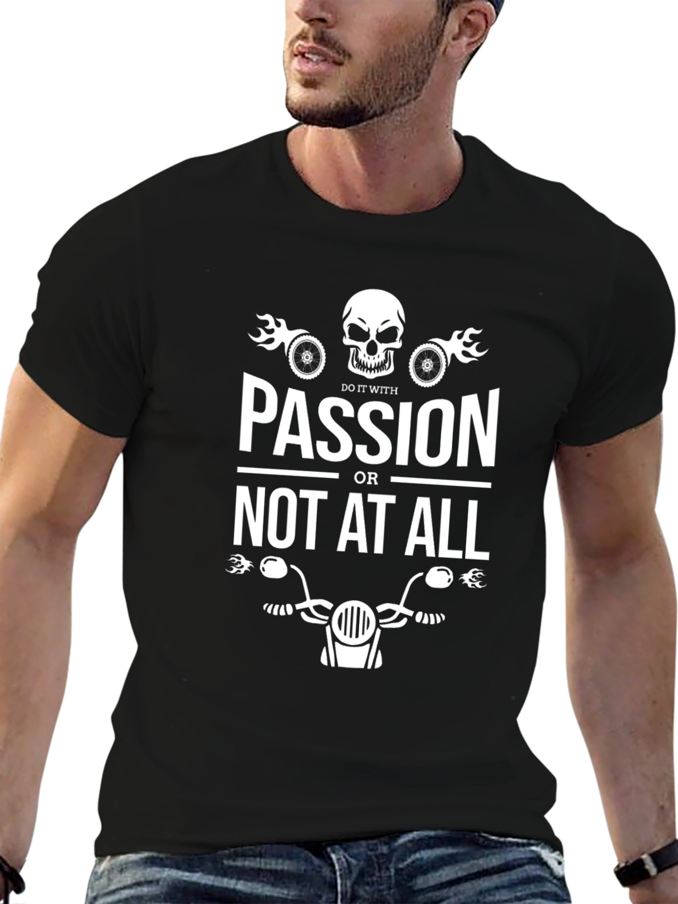 Black Passion or Not At All Graphic Tee view 6