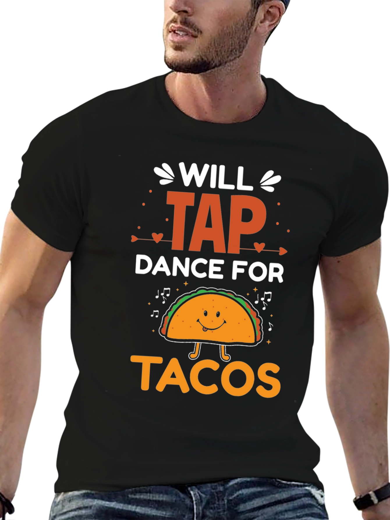 Black Will Tap Dance For Tacos Graphic Tee view 6