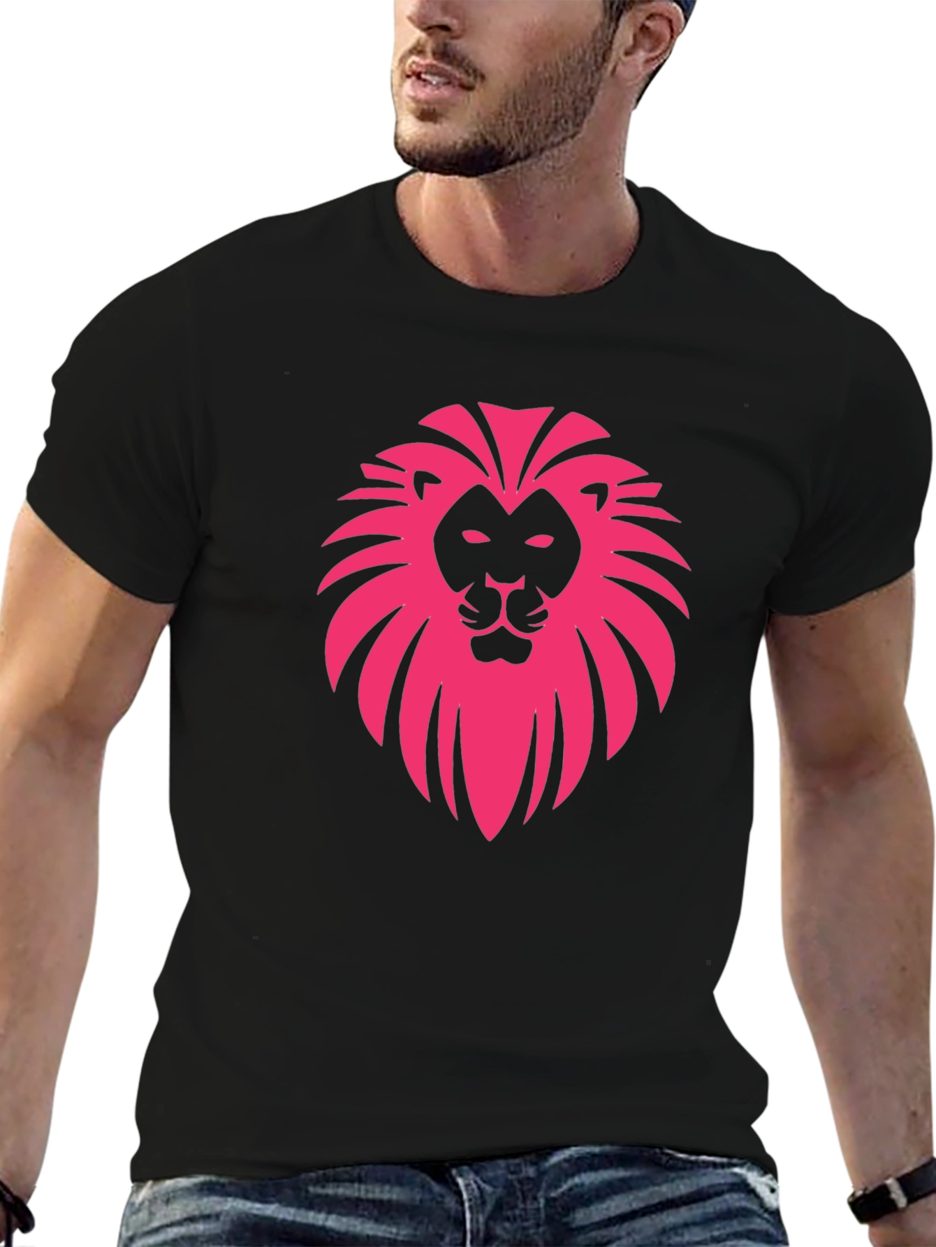 Black Lion Graphic Tee - Bold & Stylish view 6