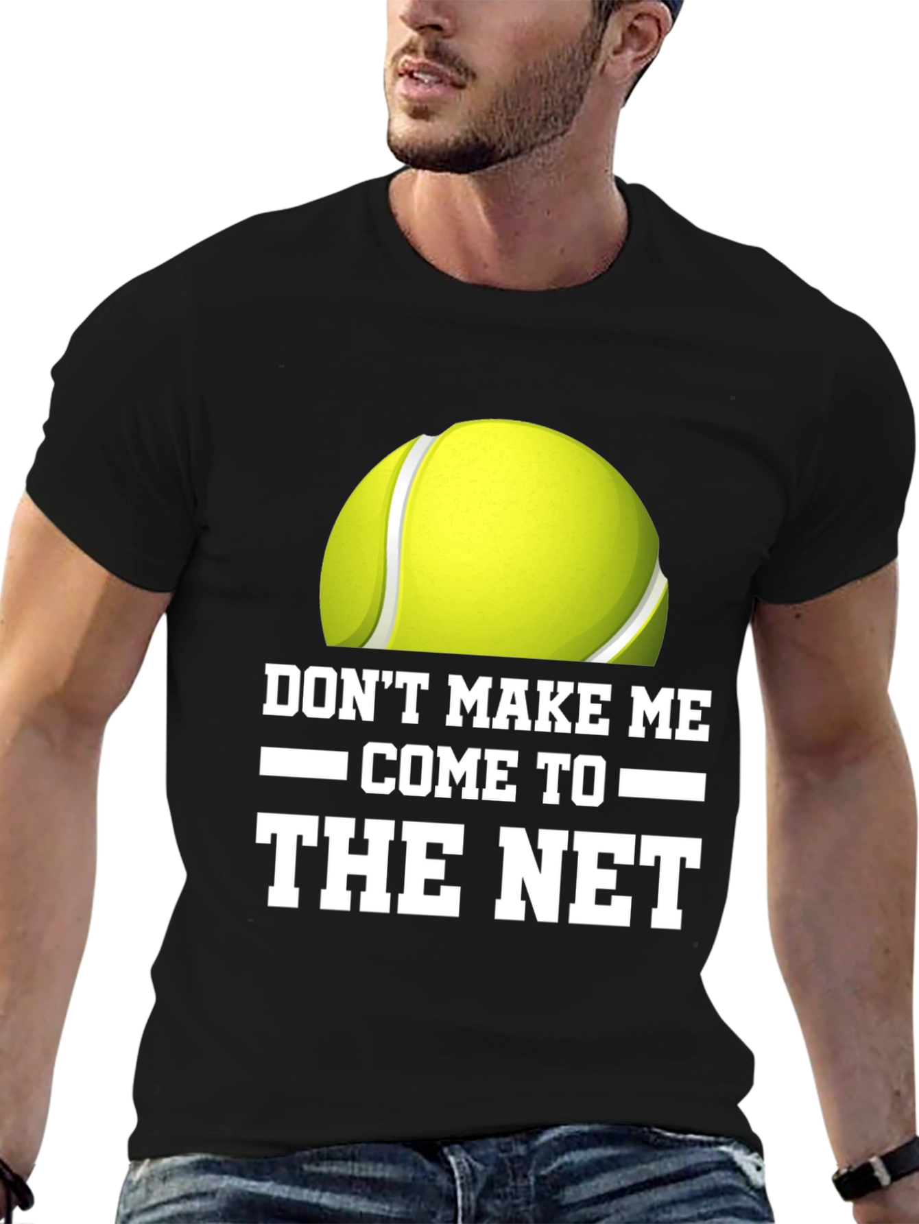 Black Don't Make Me Come to the Net T-Shirt view 6