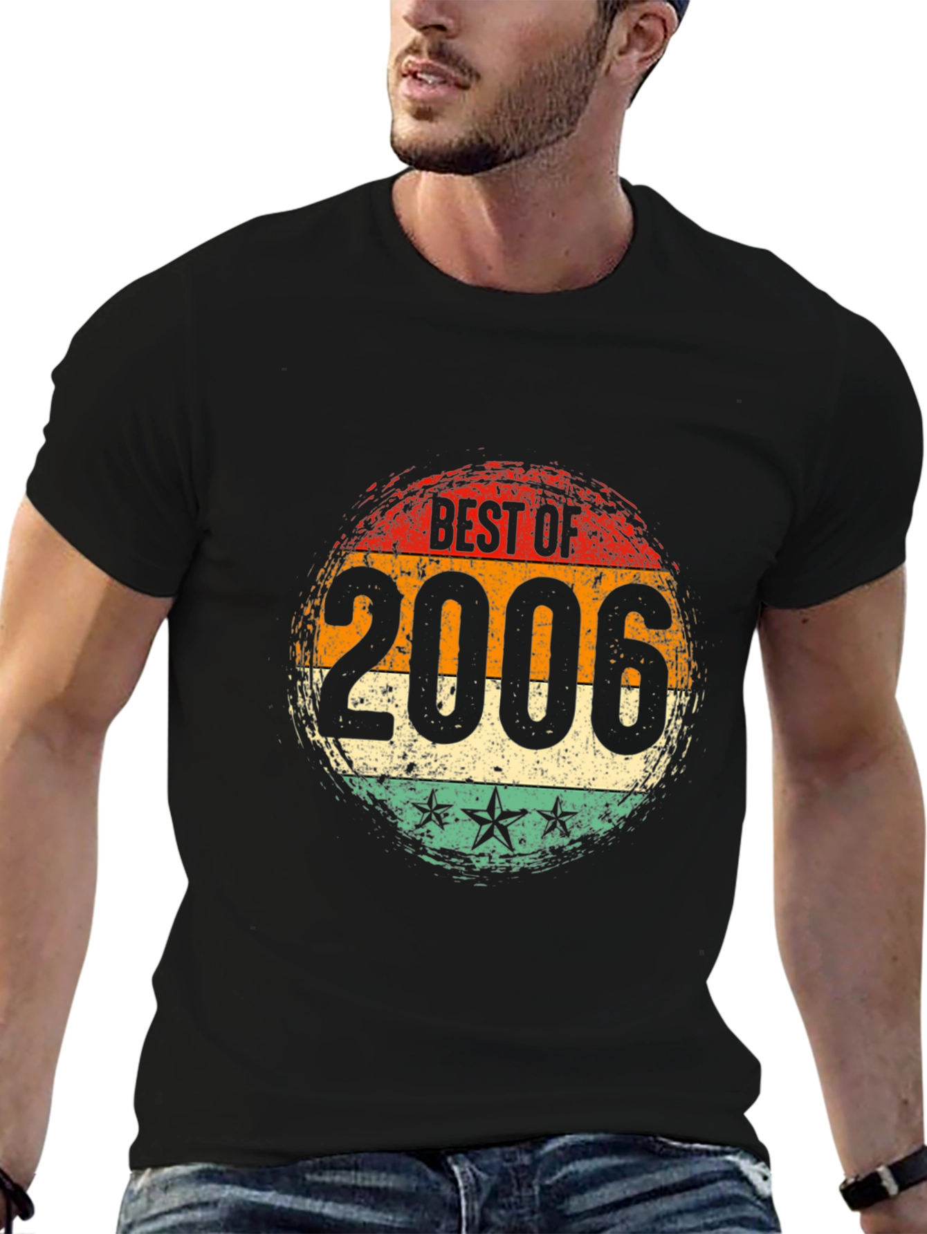 Black Best of 2006 Vintage Style T-Shirt view 6