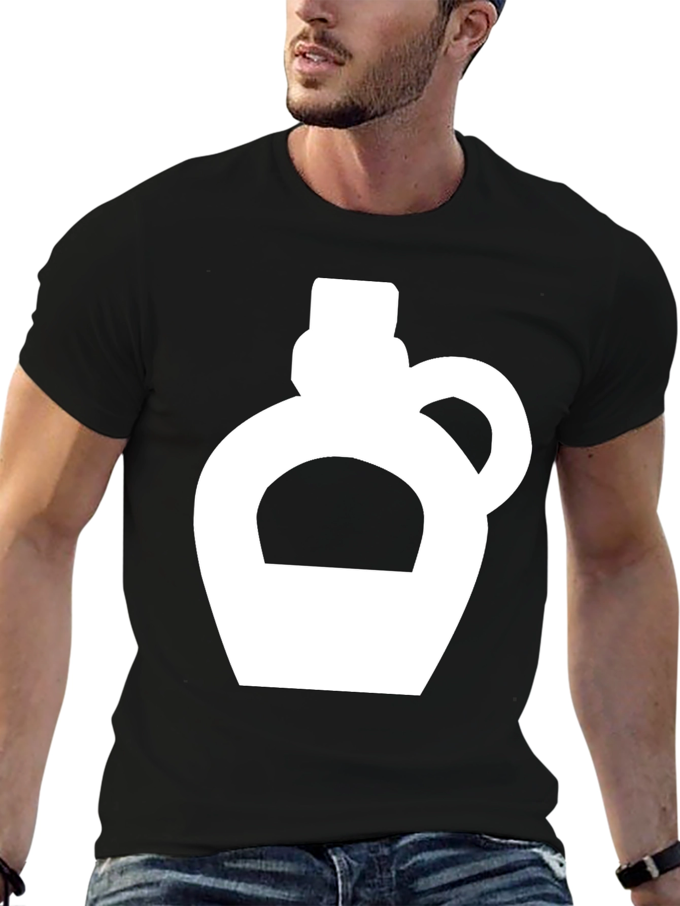 Black Moonshine Jug Graphic Tee - Black view 6