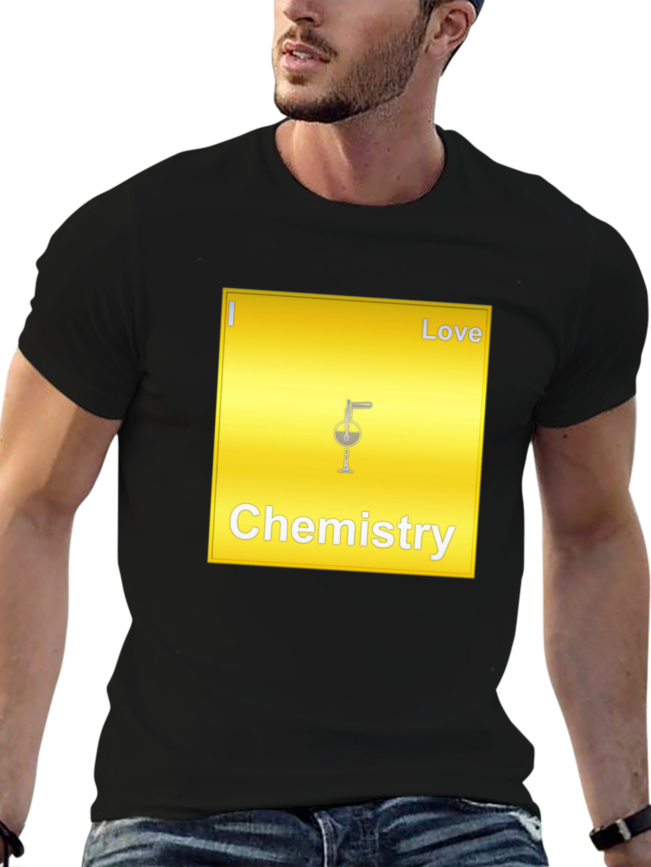 Black Chemistry Love T-Shirt - Black Cotton view 6