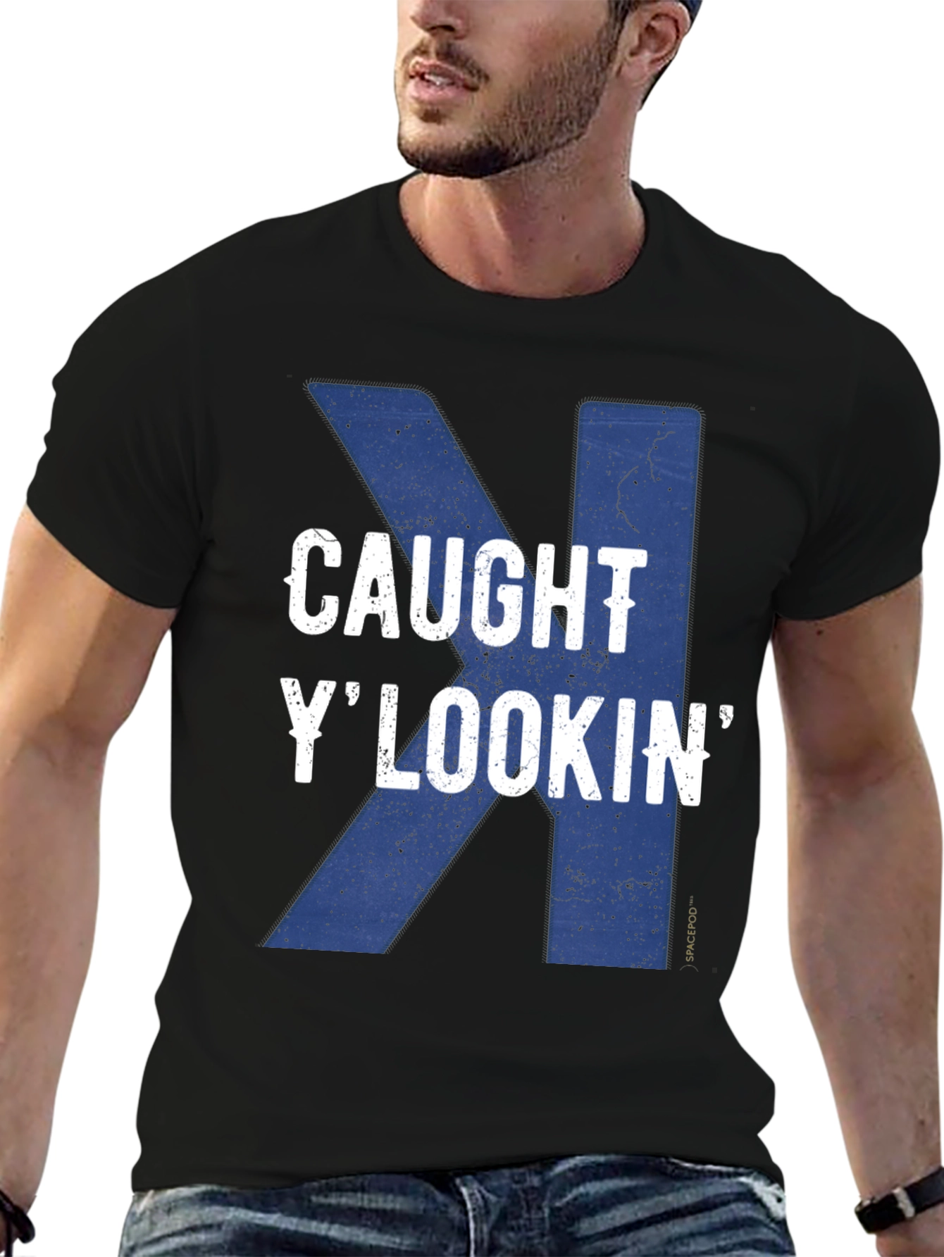 Black Caught Y' Lookin' Graphic Tee view 6