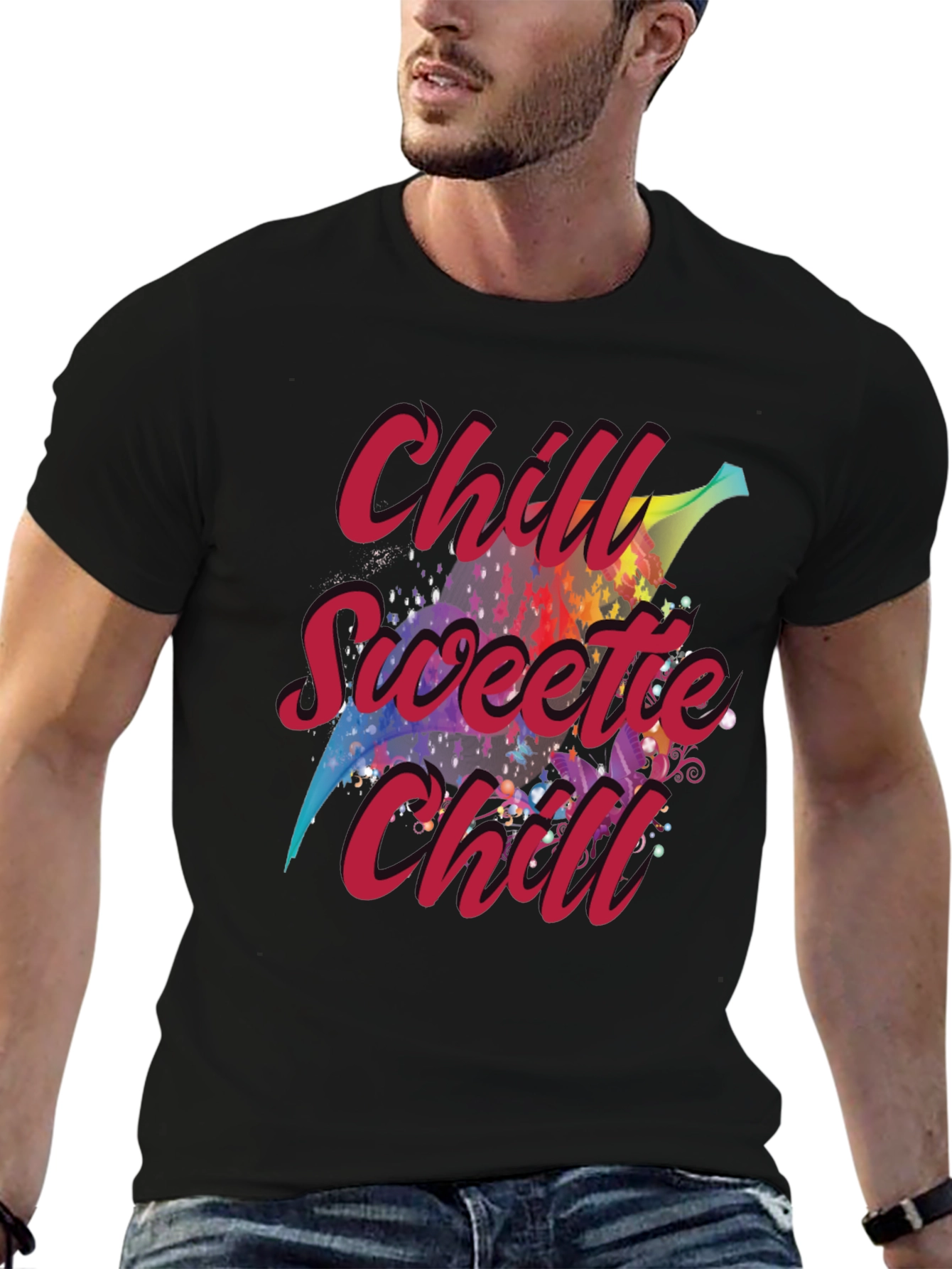 Black Chill Sweetie Chill Graphic Tee view 6