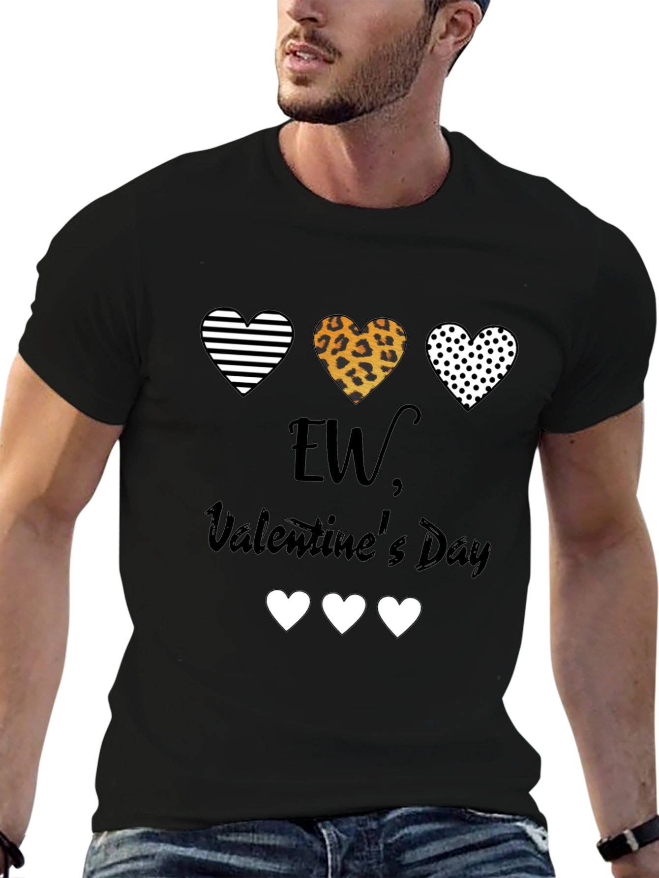 Black Ew, Valentine's Day T-Shirt view 6