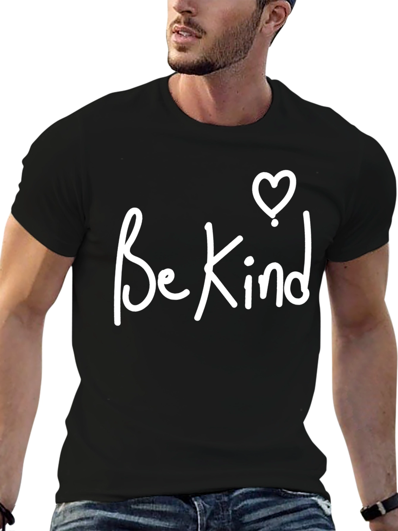 Black Be Kind T-Shirt - Positive Message Tee view 6