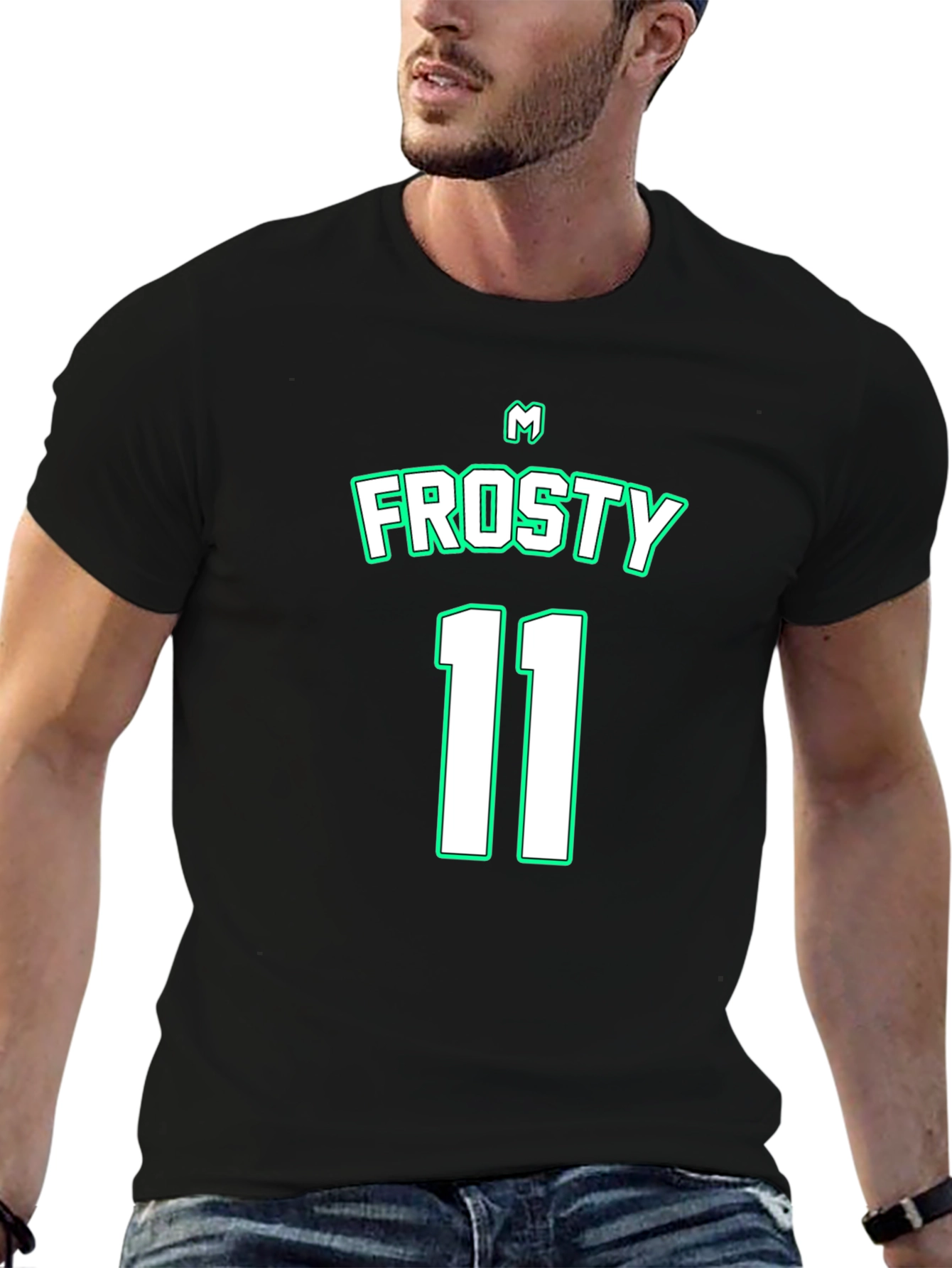 Black Frosty 11 Black T-Shirt view 6