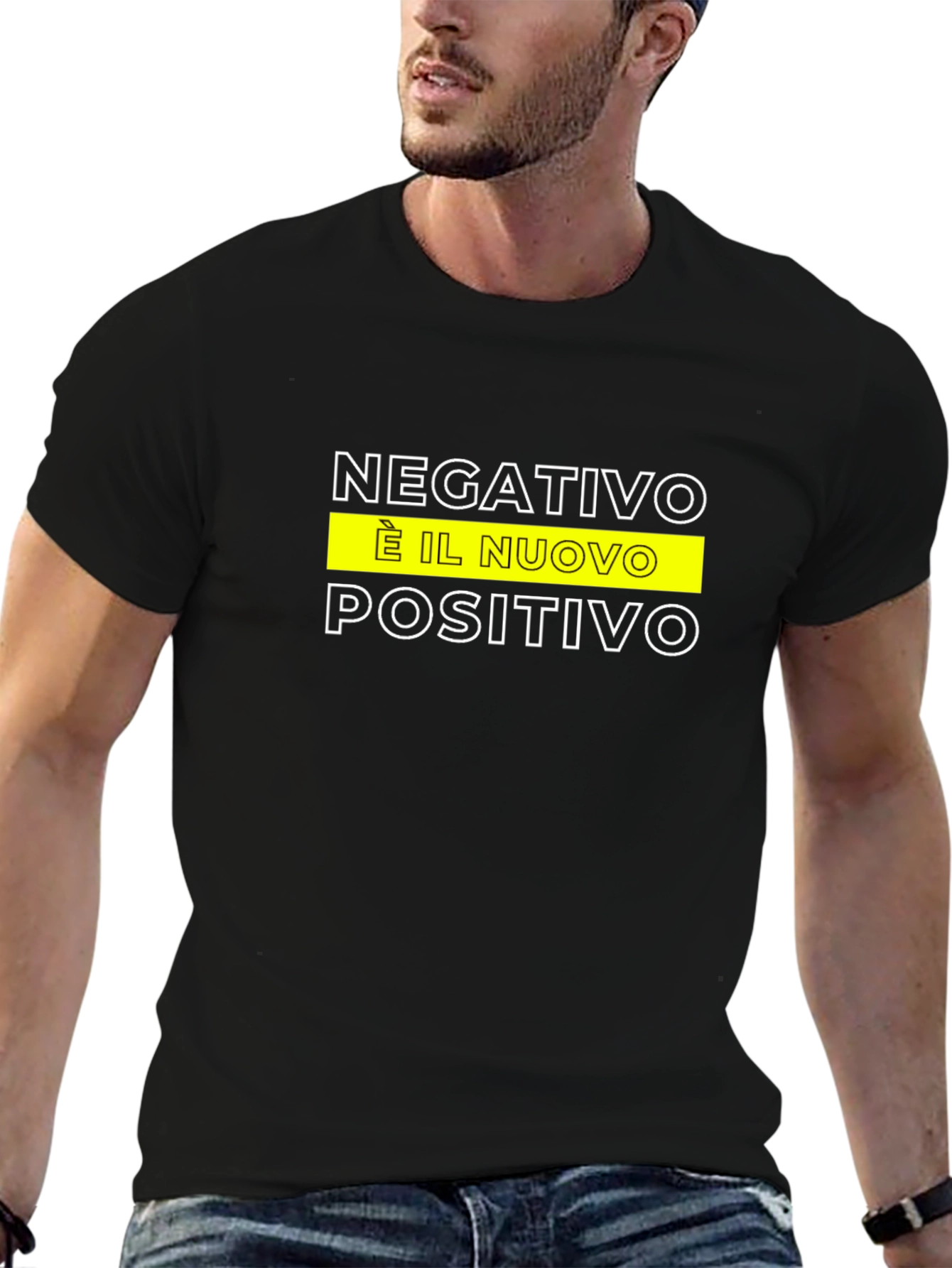Black Negativo is the New Positivo T-Shirt view 6
