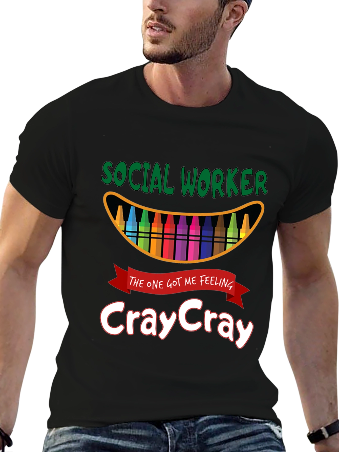 Black Social Worker CrayCray T-Shirt view 6