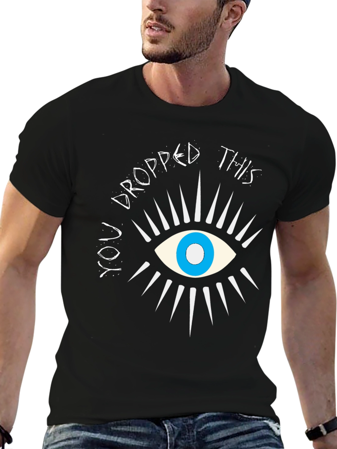 Black Eye Graphic Black T-Shirt: You Dropped This view 6