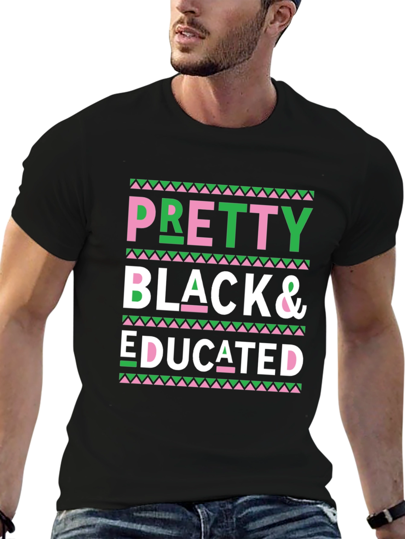 Black Pretty Black & Educated Tee view 6