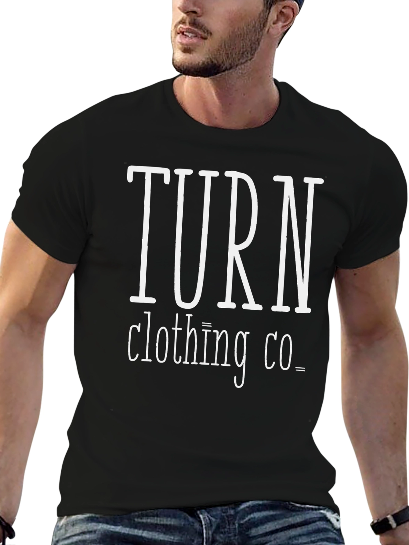 Black TURN Clothing Co. Graphic Tee - Black view 6