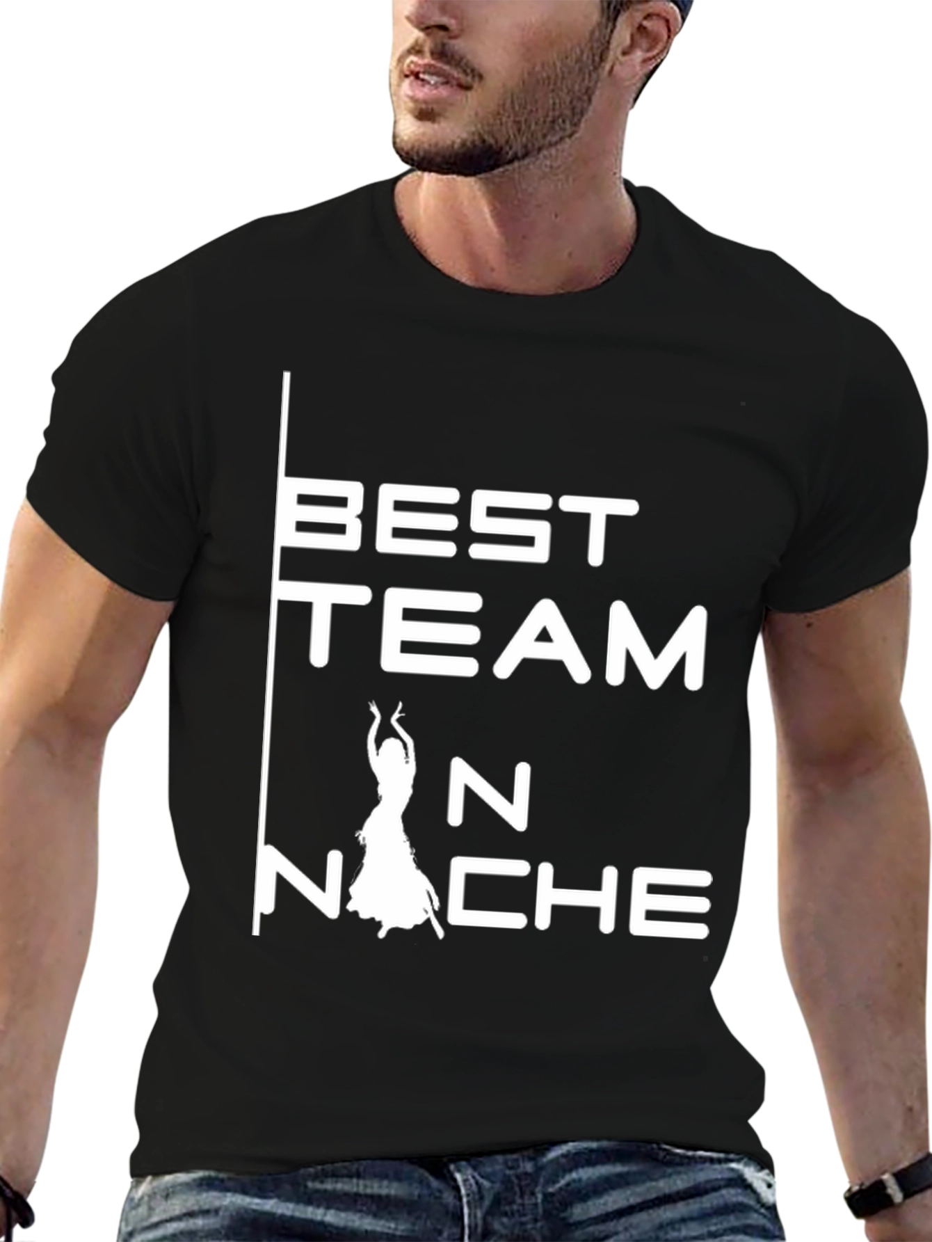 Black Best Team N Noche Dance T-Shirt view 6
