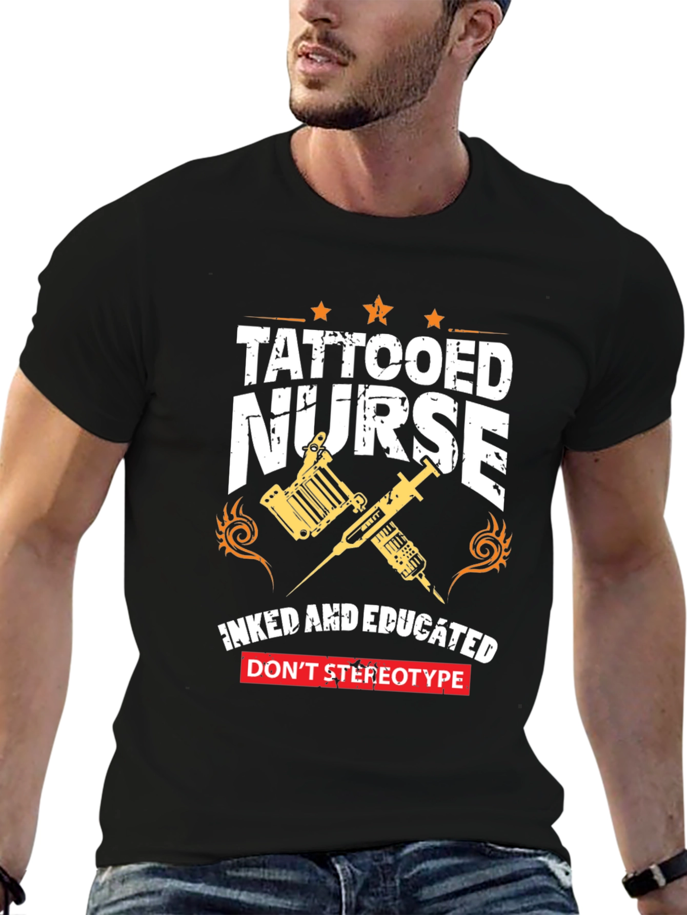 Tattooed Nurse Graphic Tee - 6