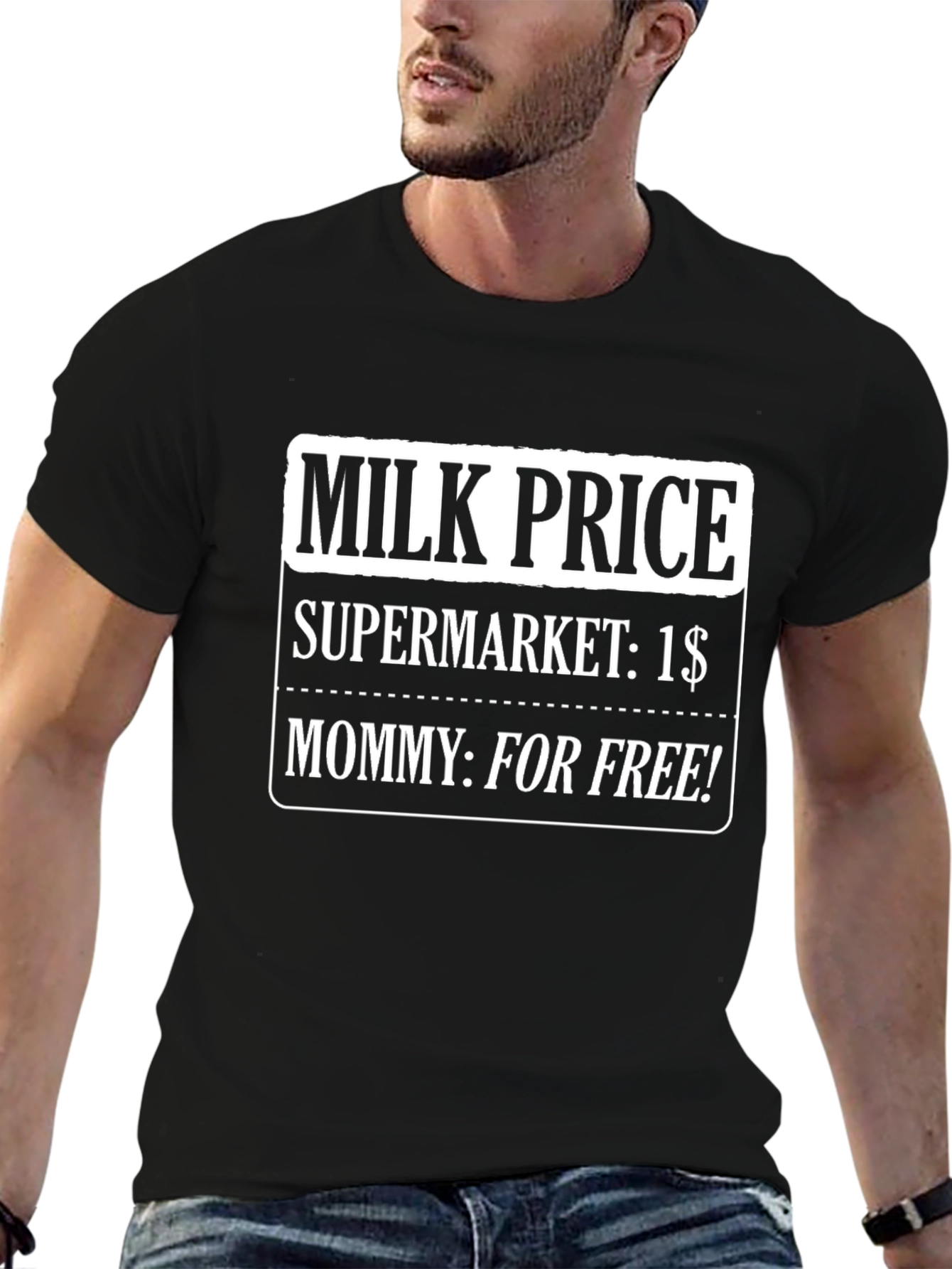 Black Milk Price Funny T-Shirt view 6