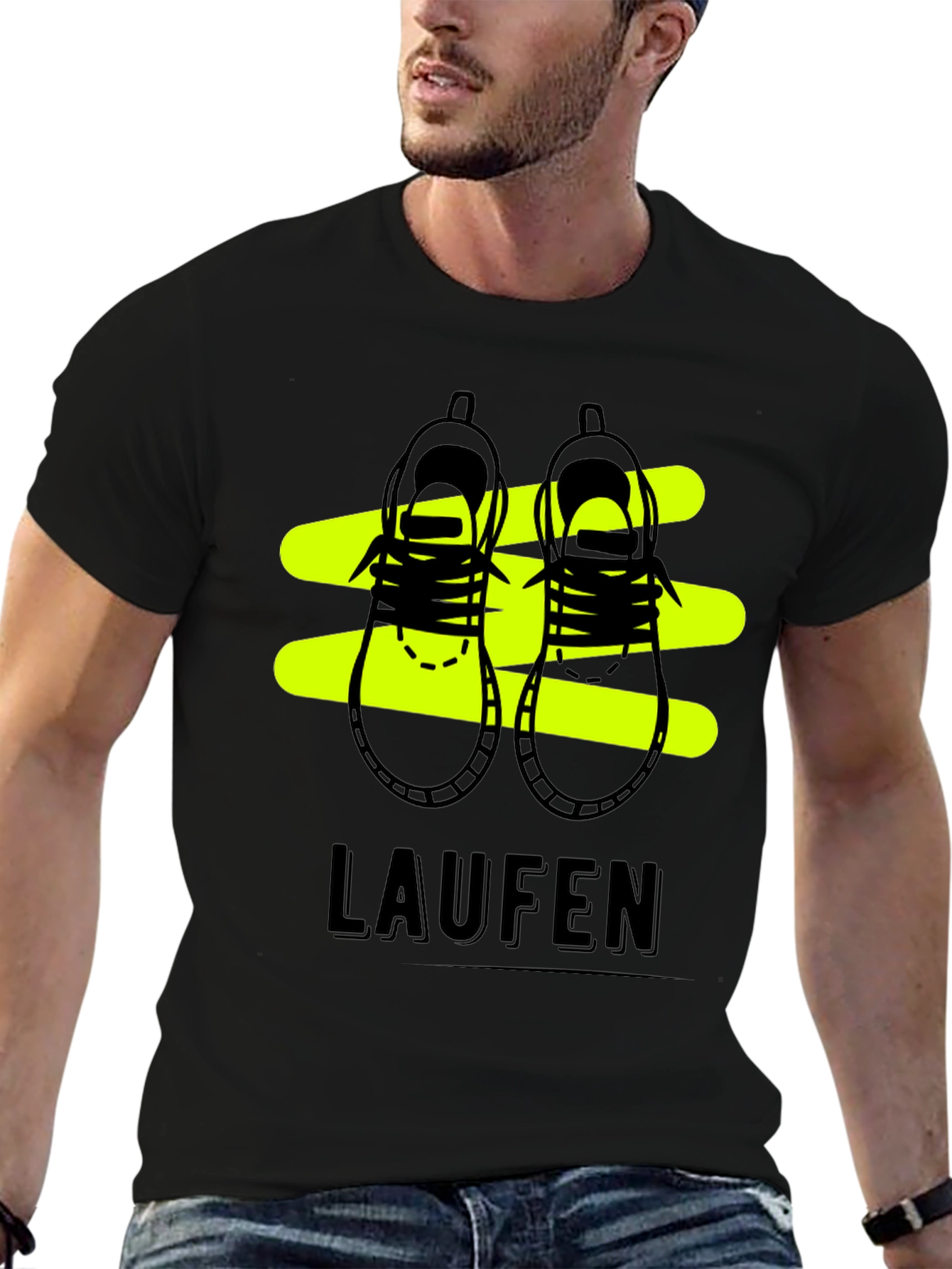 Black Laufen Black Graphic Tee - Running Shoes view 6