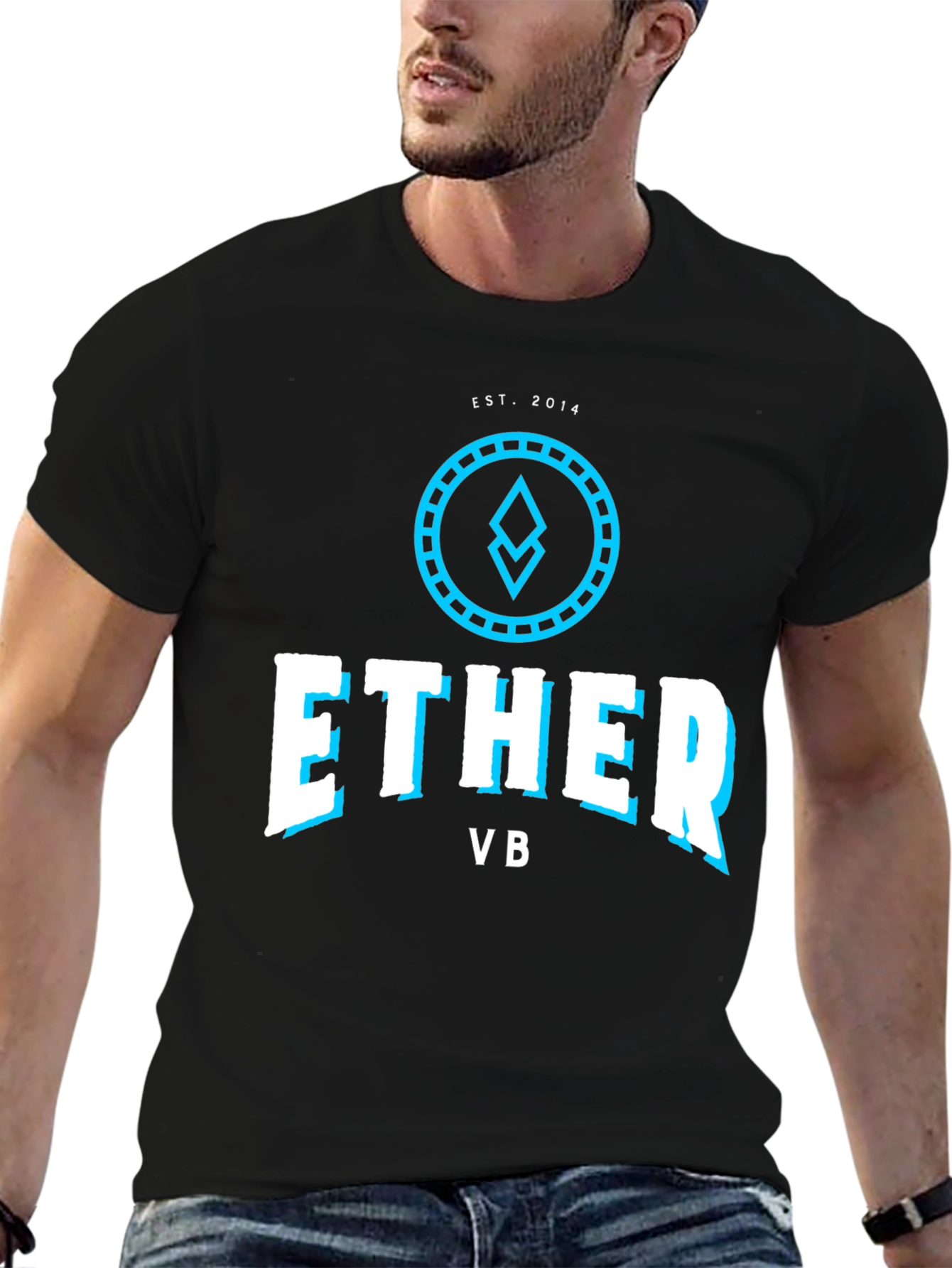Black Ether VB T-Shirt - Crypto Fashion view 6