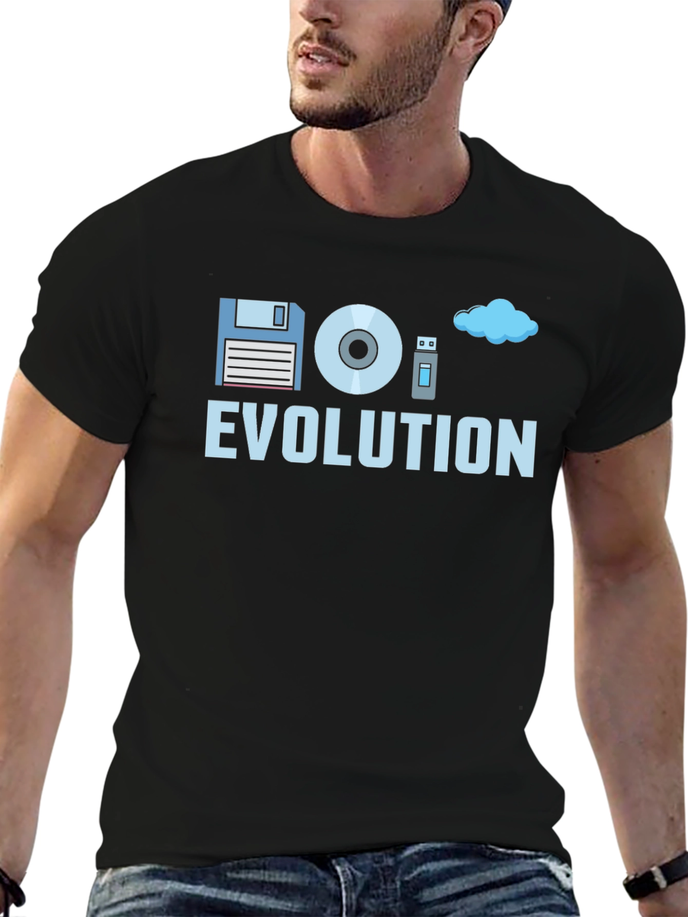 Black Evolution of Storage Black T-Shirt view 6