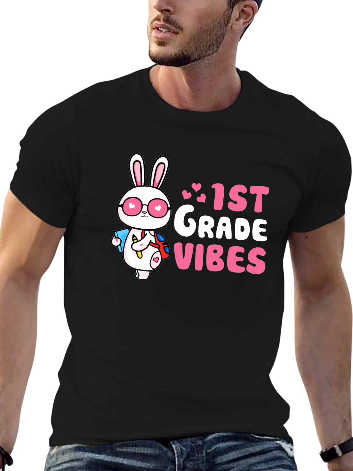 1st Grade Vibes Bunny T-Shirt - 6