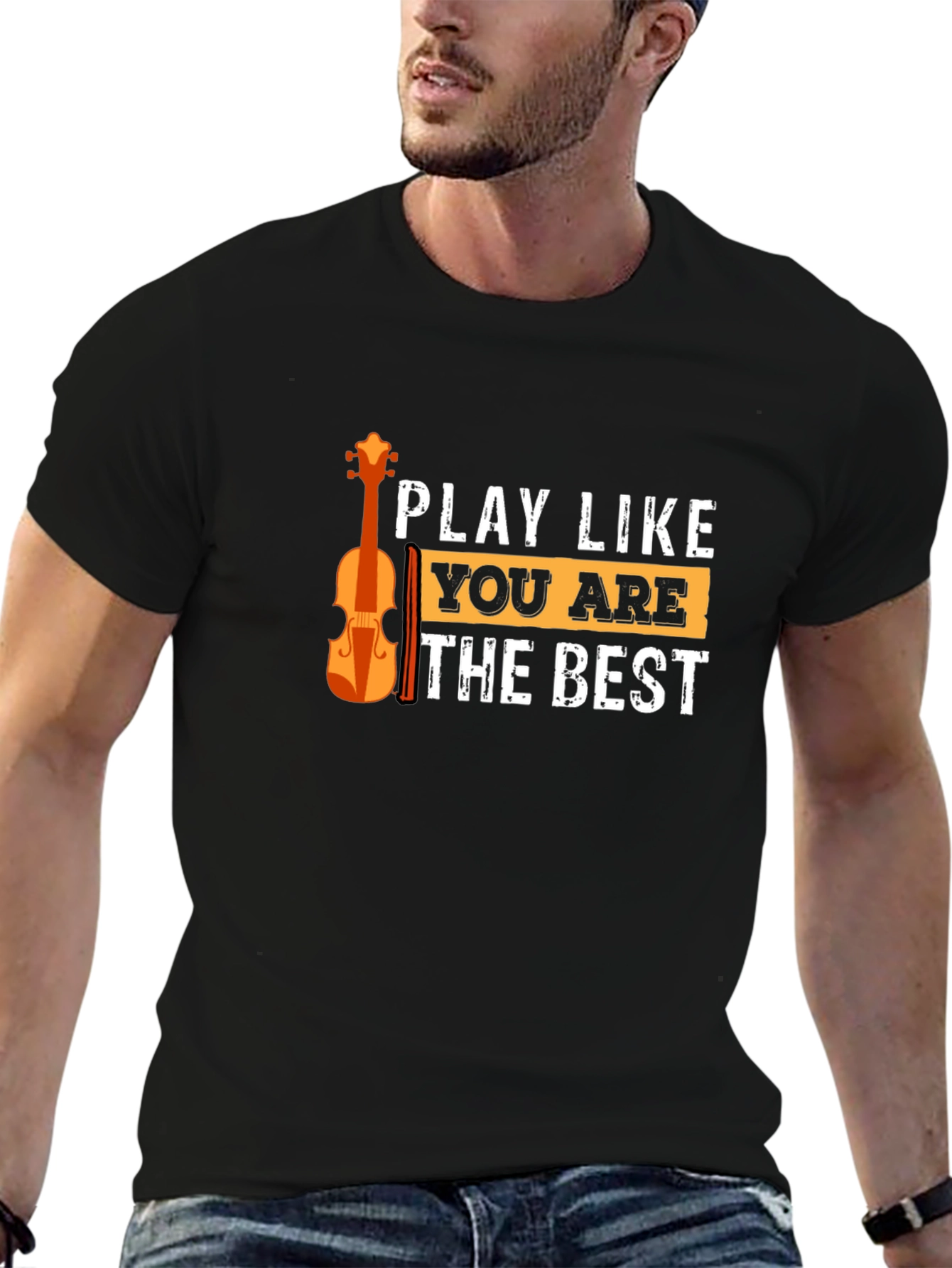 Black Play Like You Are The Best T-Shirt view 6