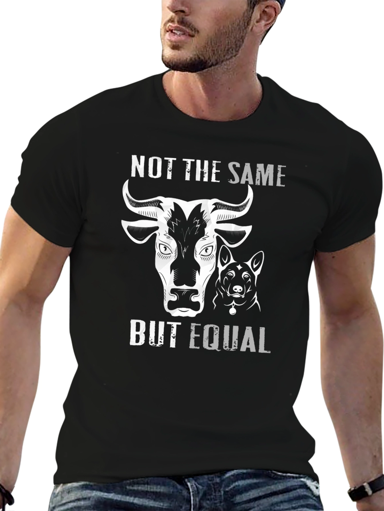 Black Not the Same But Equal Graphic T-Shirt view 6