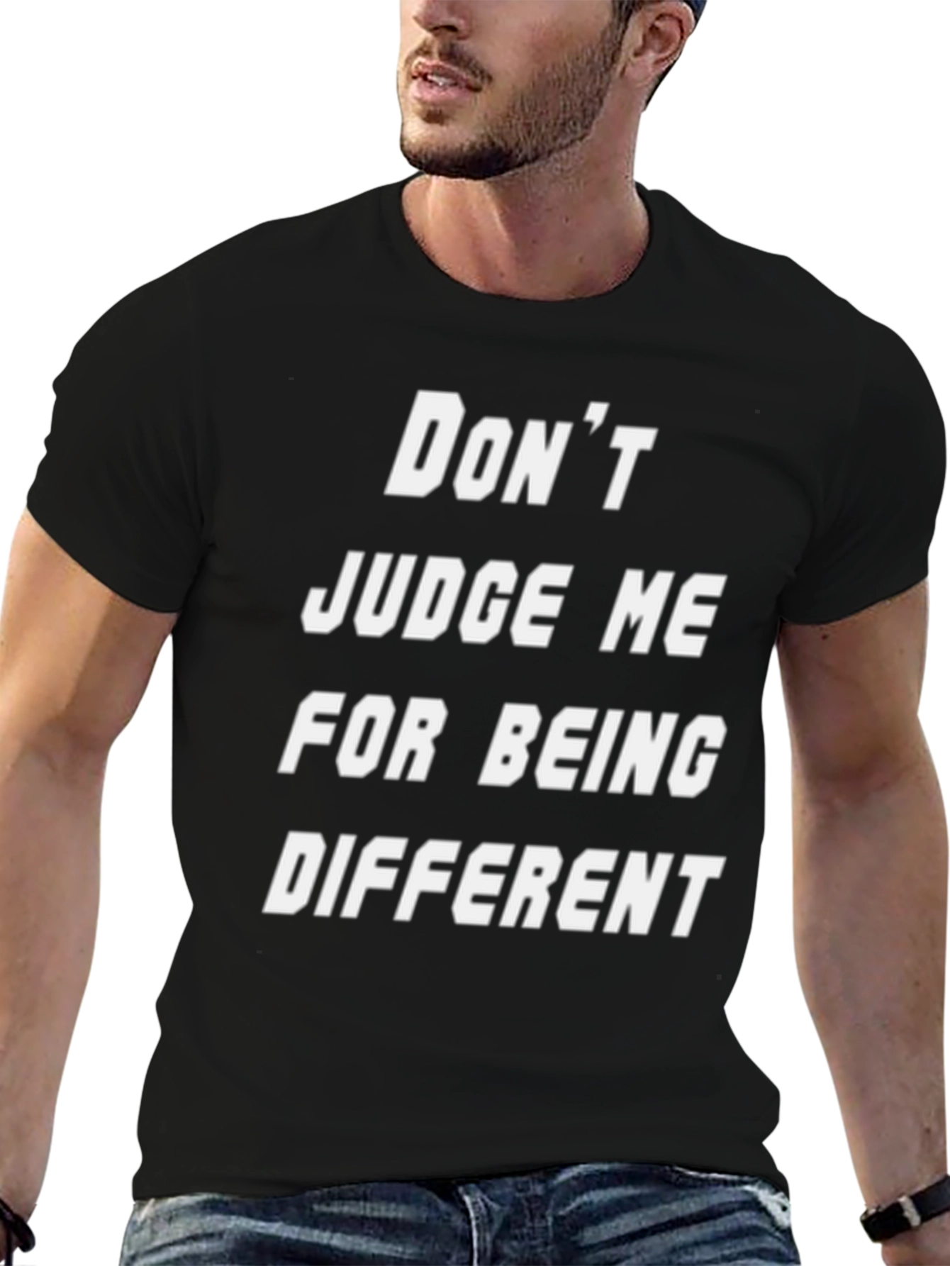 Black Don't Judge Me Graphic Tee view 6