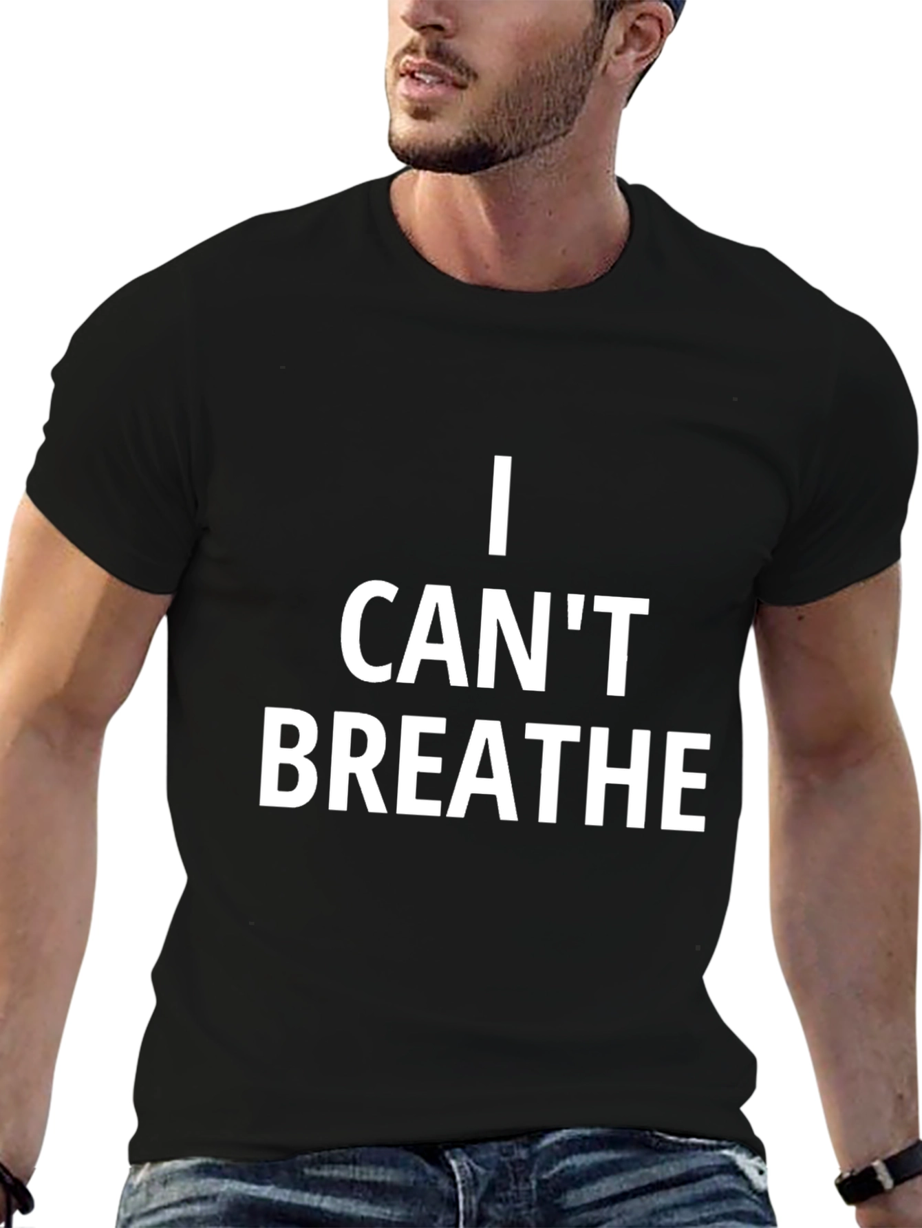 Black I Can't Breathe Graphic Tee view 6