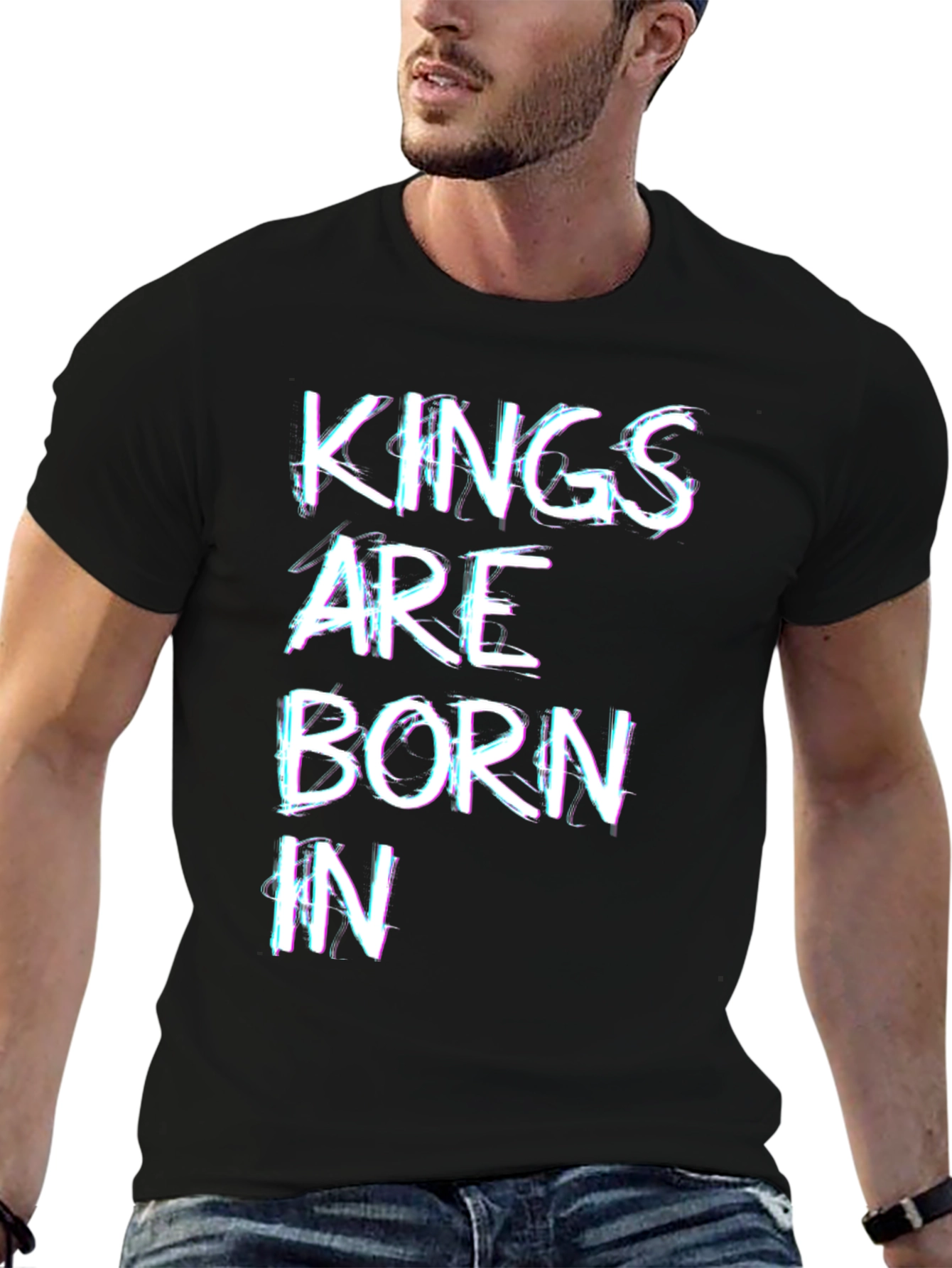 Black Kings Are Born In T-Shirt - Novelty Design view 6