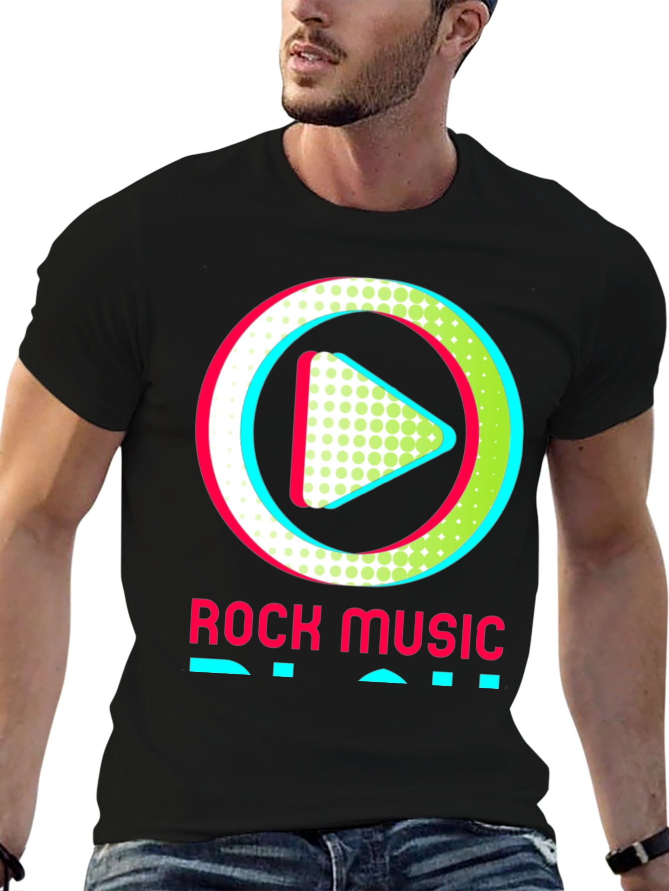 Black Rock Music Graphic Tee - Stylish Music Lover Shirt view 6